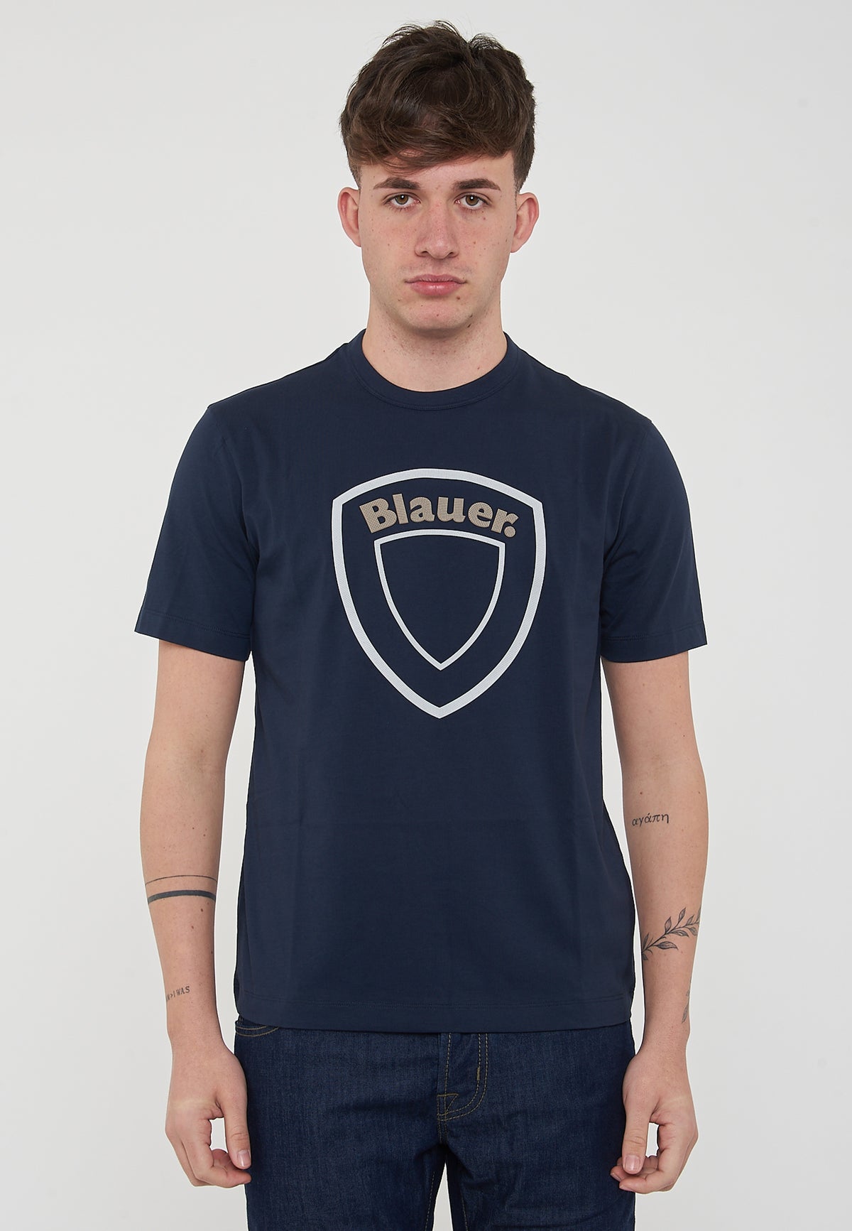 Hallet Big Shield T-Shirt Blue