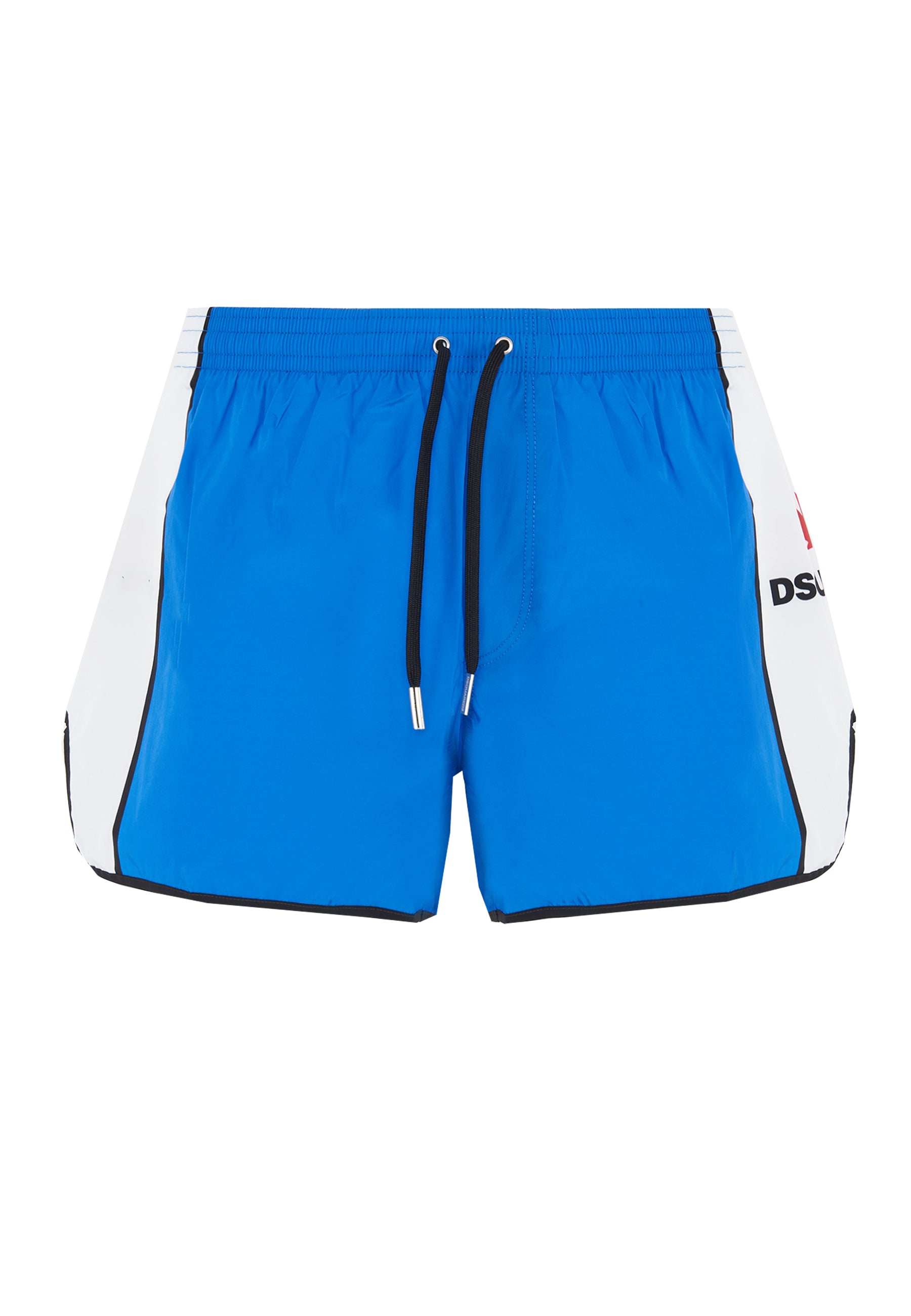 Dsquared2 Boxeur Colour-Block Midi Swim Boxer Blue/White
