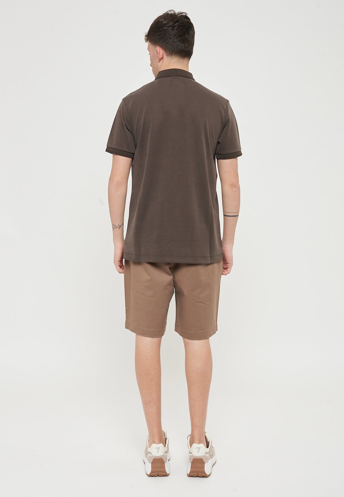 Lux Identity Modal-Blend Polo Shirt Turkish Coffee
