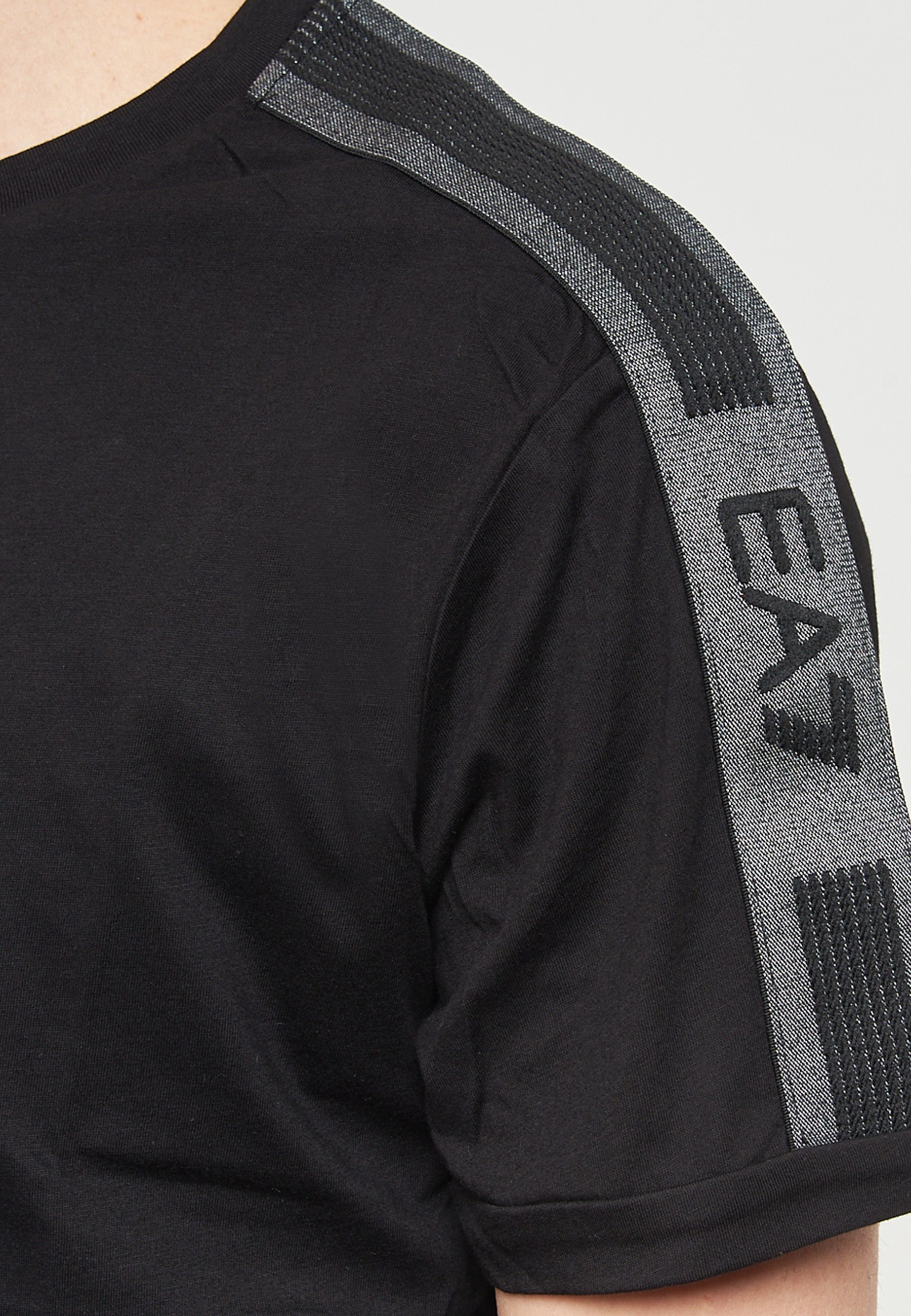 T-shirt Logo Series In Jersey Di Cotone Black