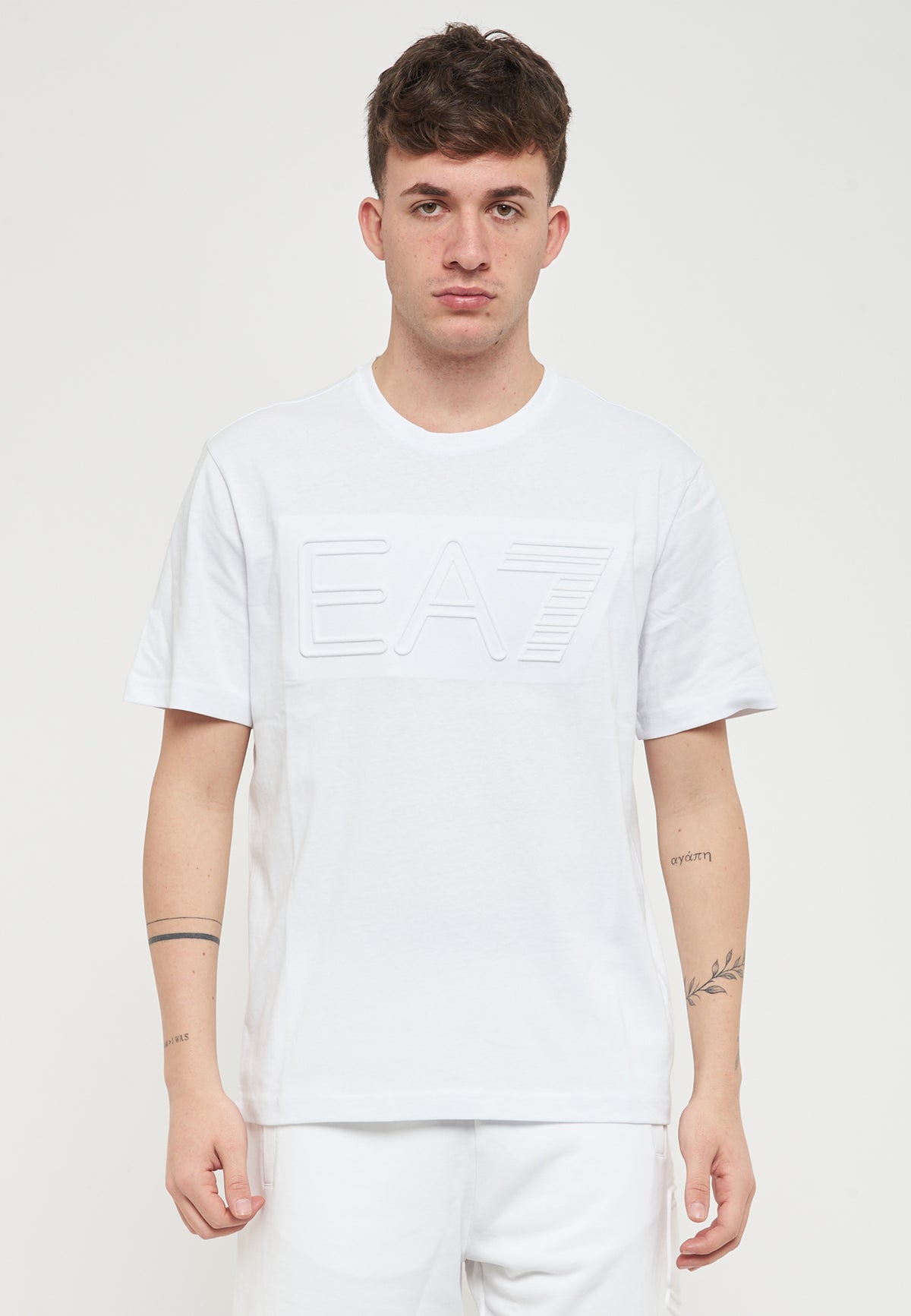 Logo Series Short Sleeve Organic Cotton Jersey T-Shirt White