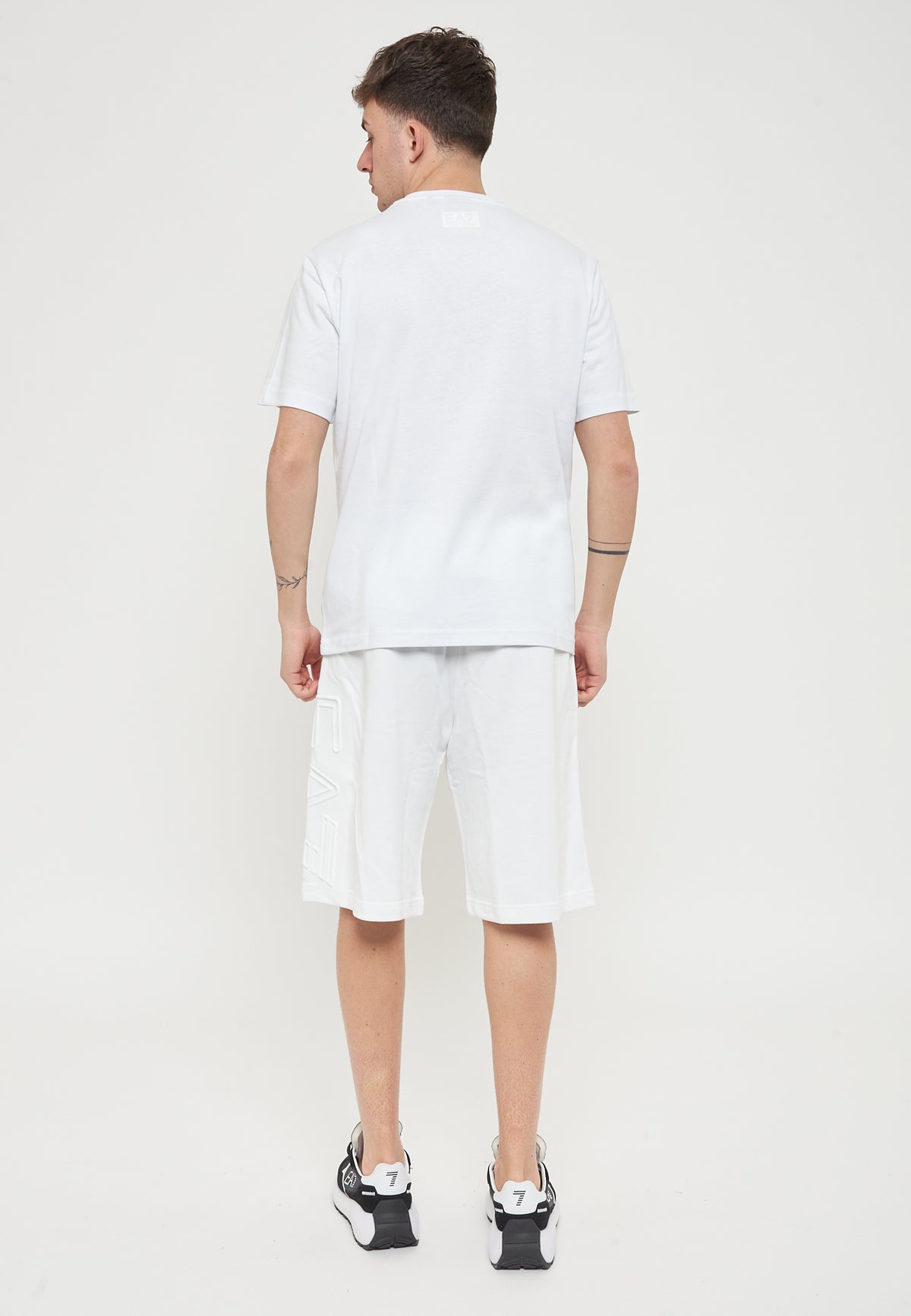 T-Shirt Logo Series A Maniche Corte In Jersey Di Cotone Organico White