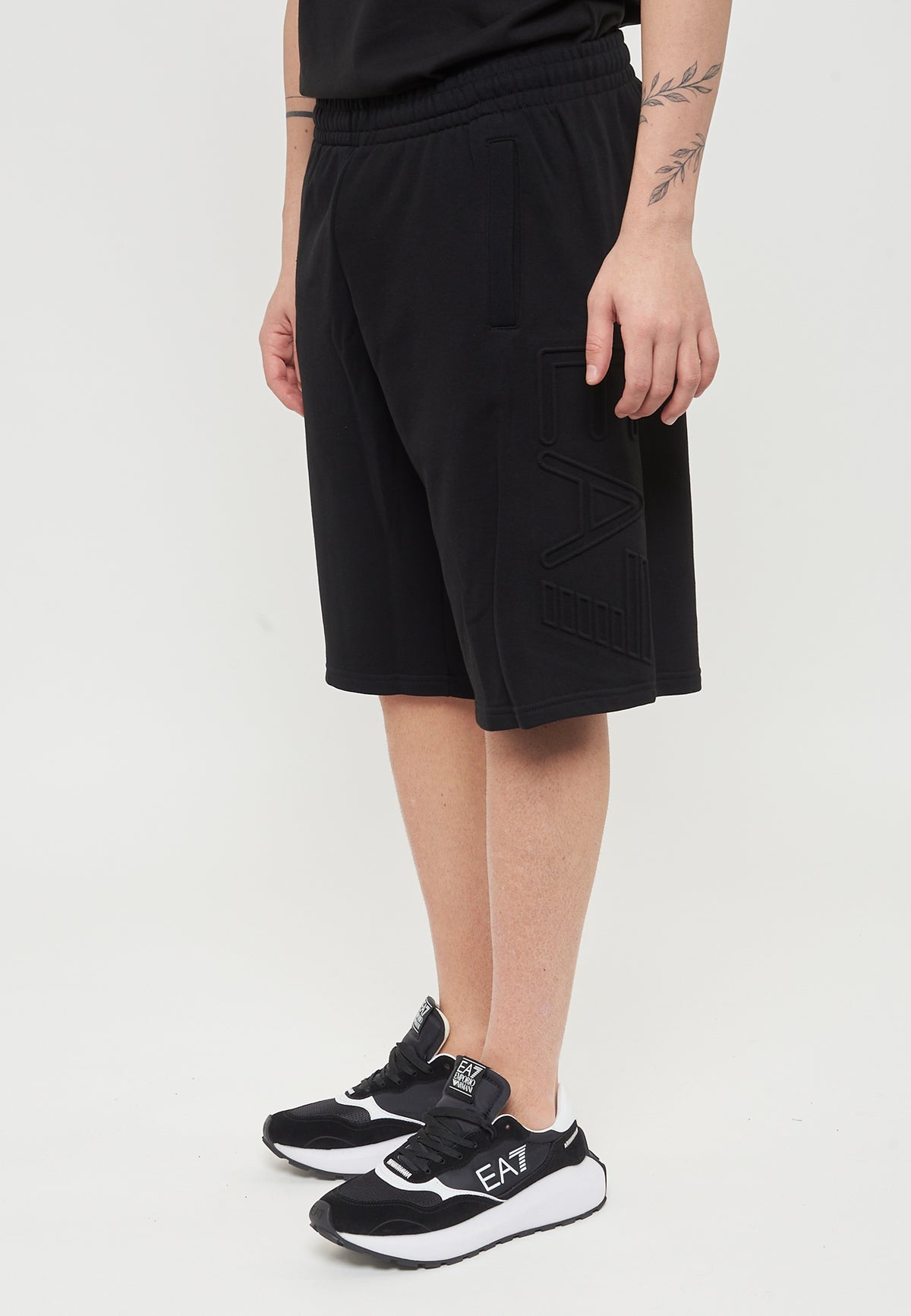 Bermuda Logo Series In Cotone Organico Black