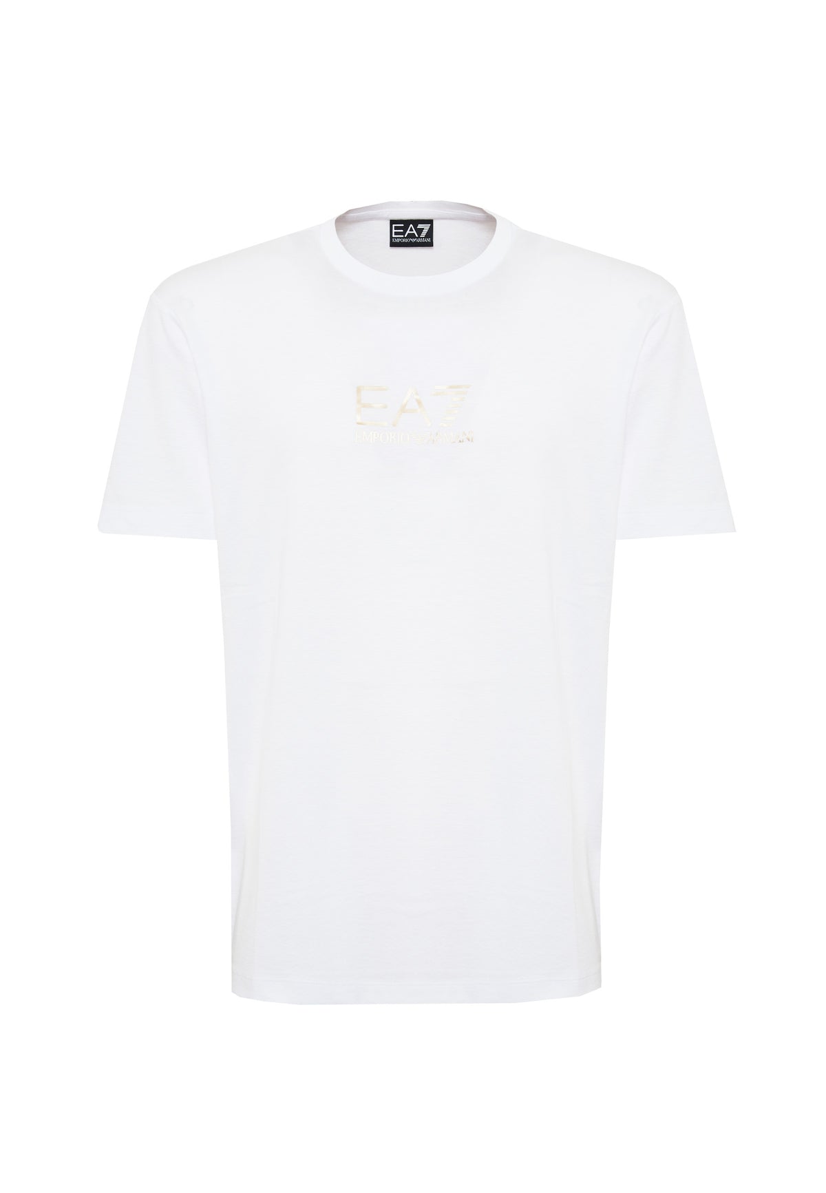 T-Shirt Girocollo Gold Label In Jersey Di Viscosa White