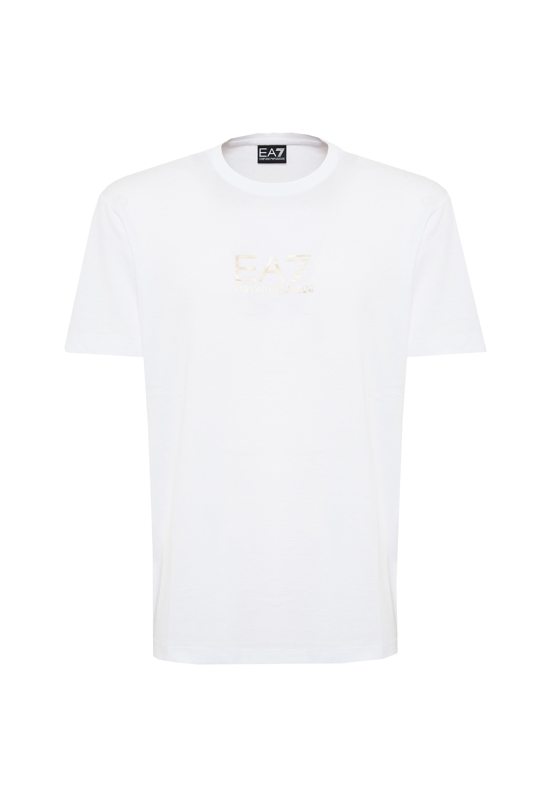 T-Shirt Girocollo Gold Label In Jersey Di Viscosa White