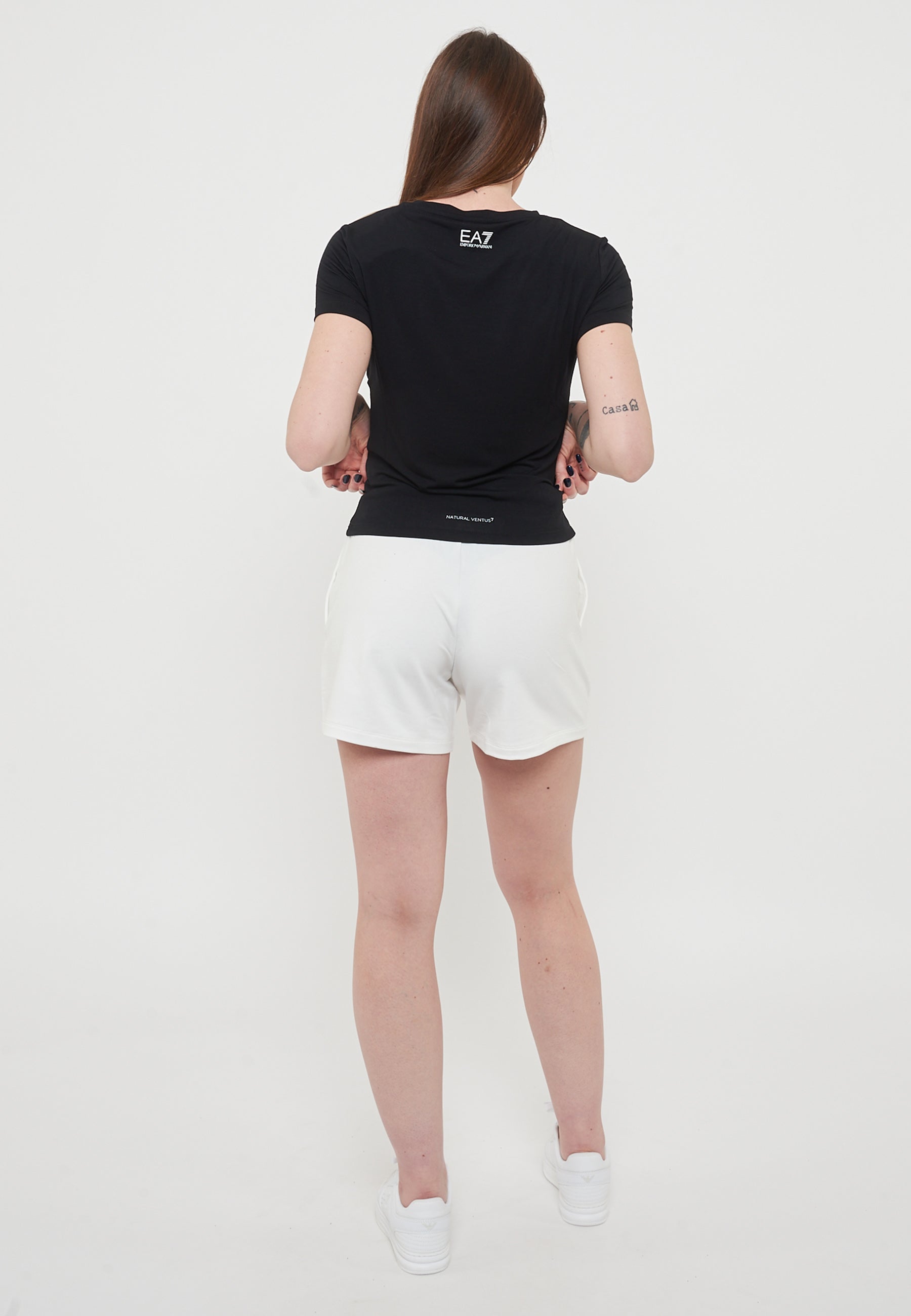 T-Shirt Girocollo Dynamic Athlete In Tessuto Tecnico Natural VENTUS7 Black<BR/>