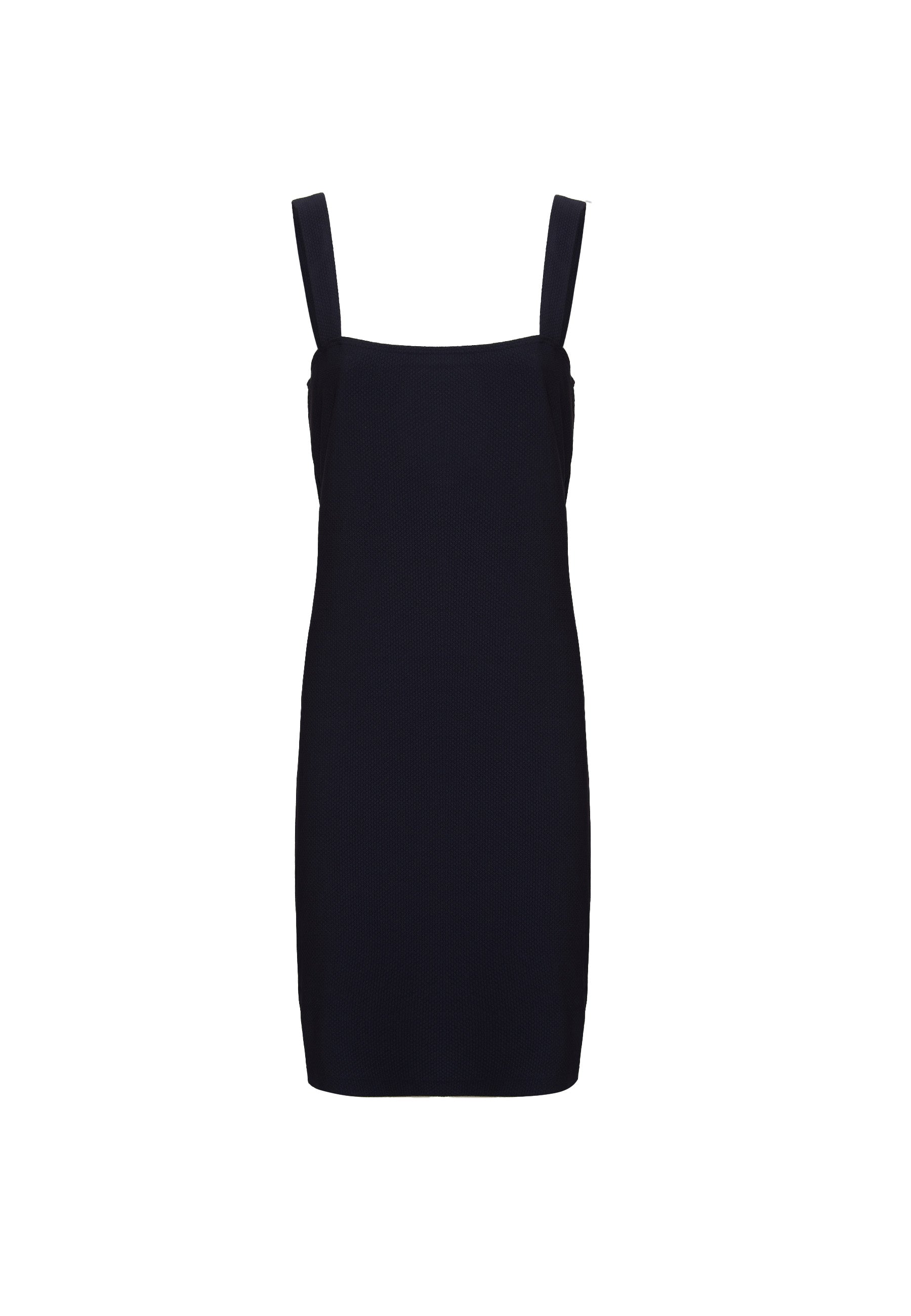 Abito Corto In Tessuto Tecnico Stretch Blue