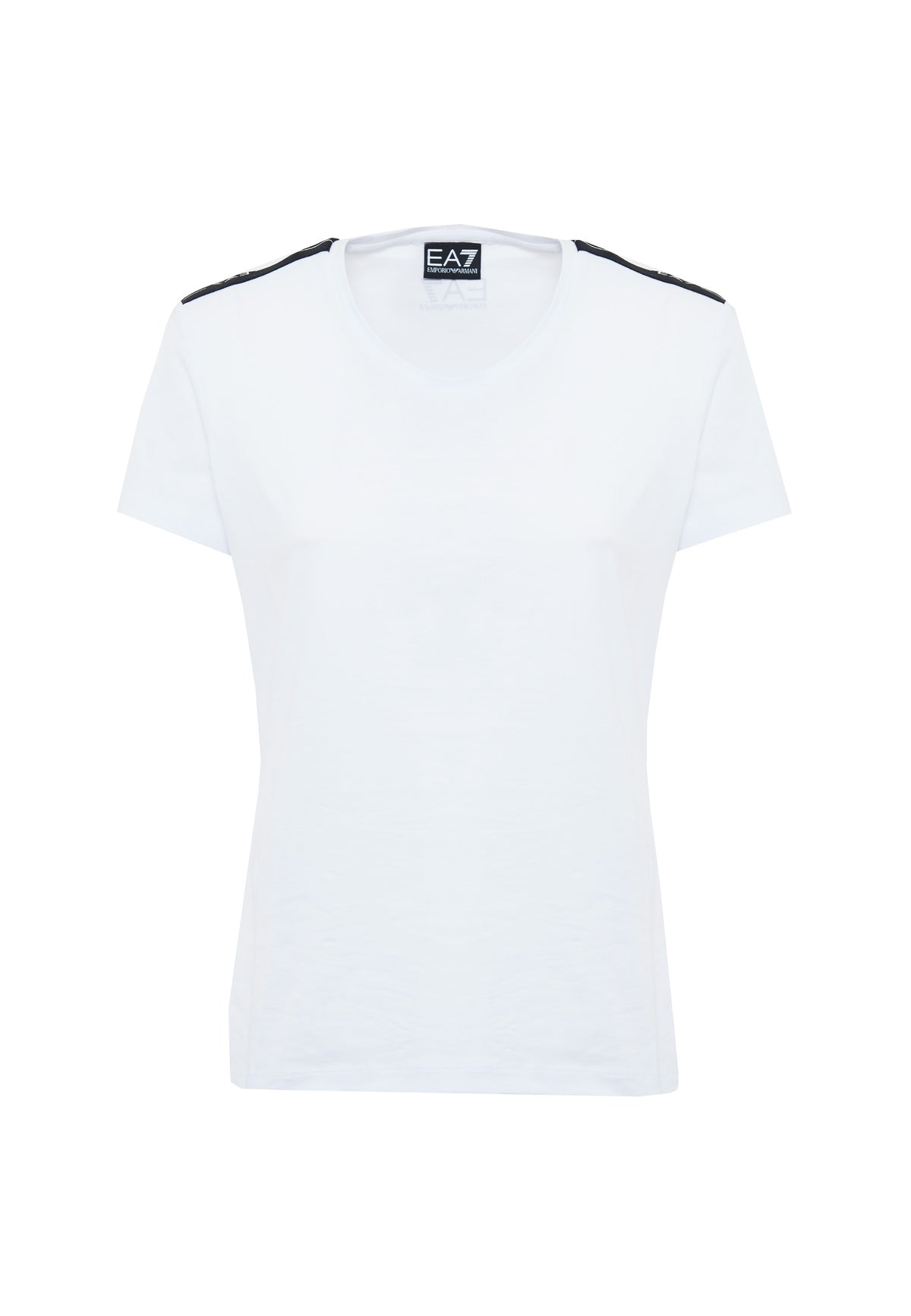 T-Shirt Logo Series In Jersey Di Cotone Stretch White<BR/>
