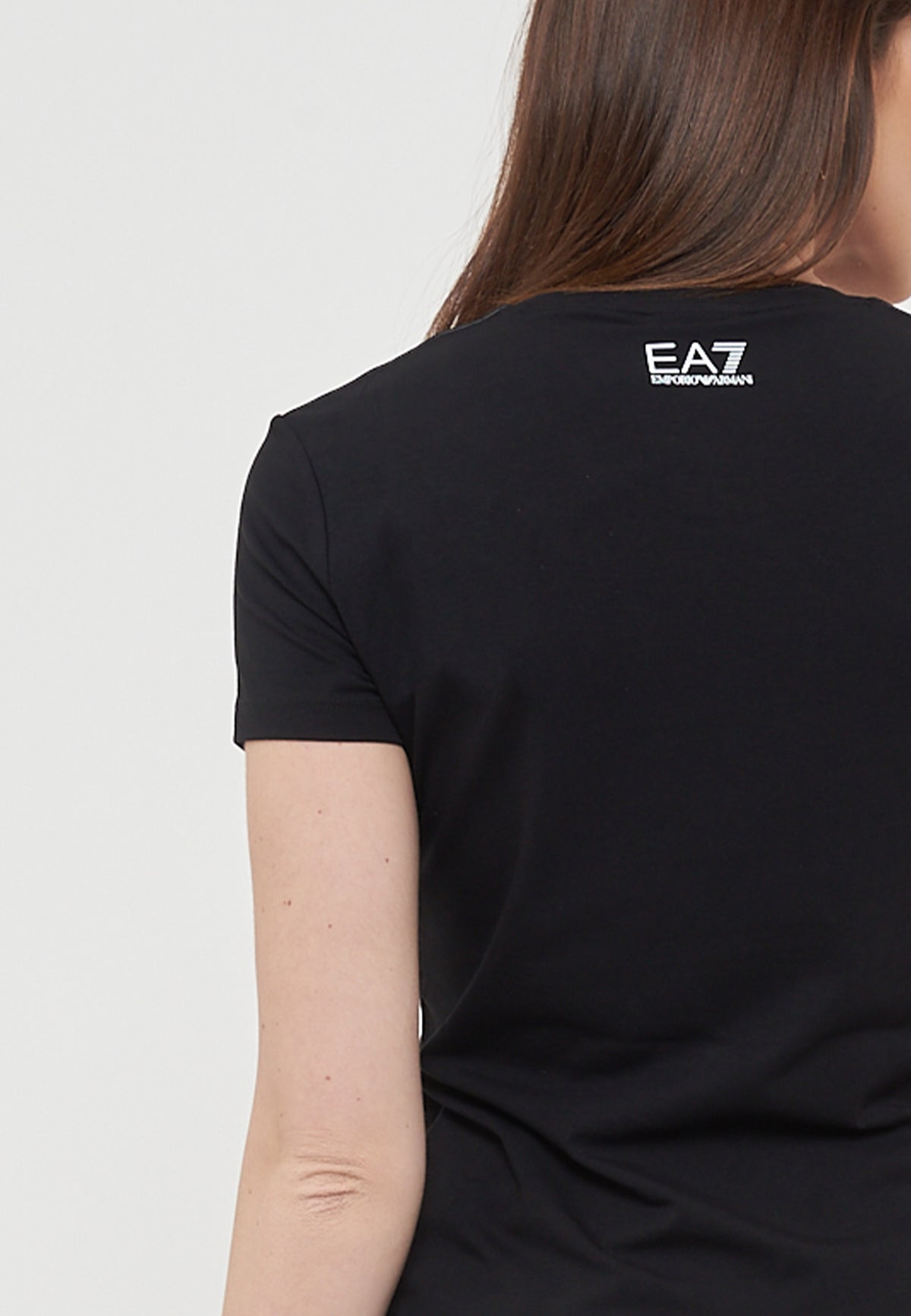 T-Shirt Logo Series In Jersey Di Cotone Stretch Black