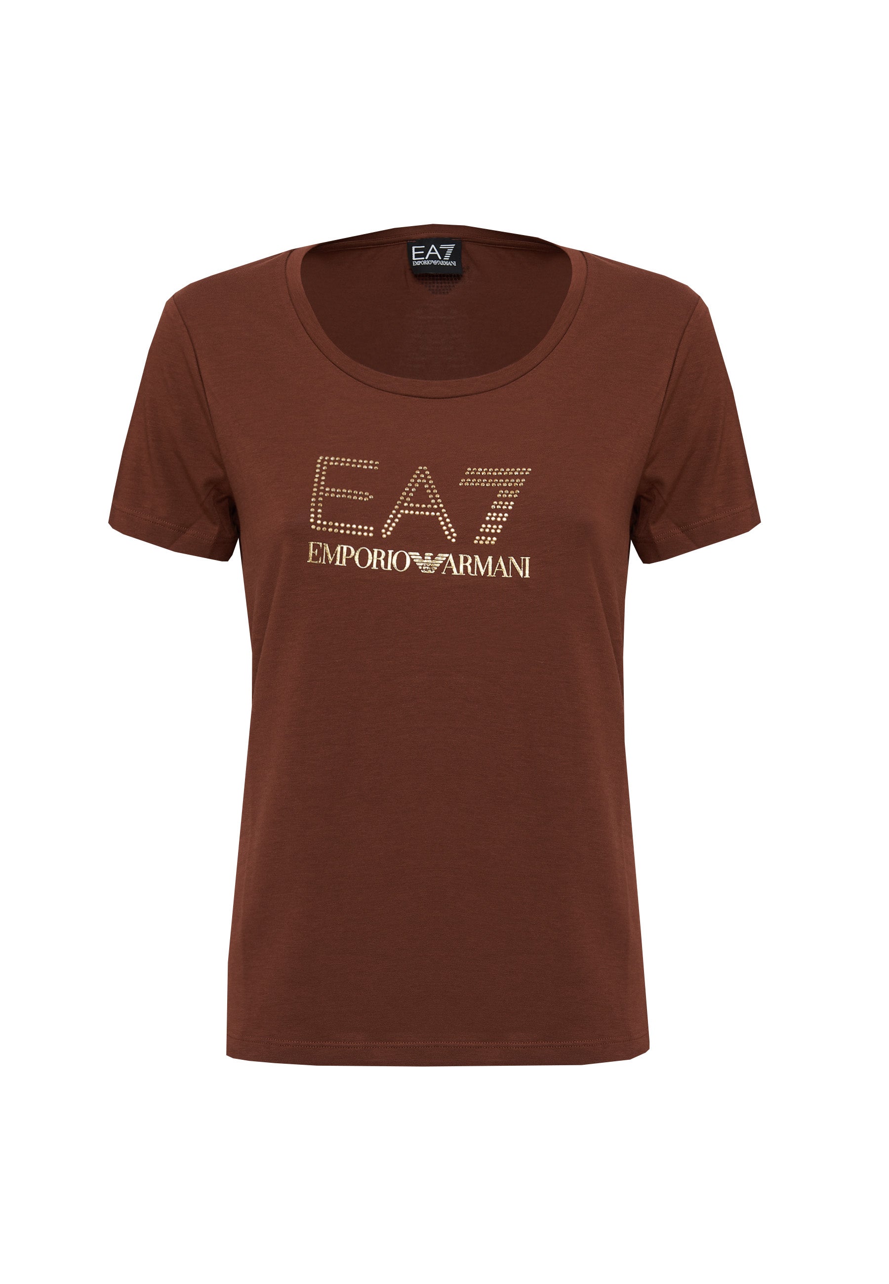 T-Shirt Evolution In Jersey Misto Cotone Friar Brown