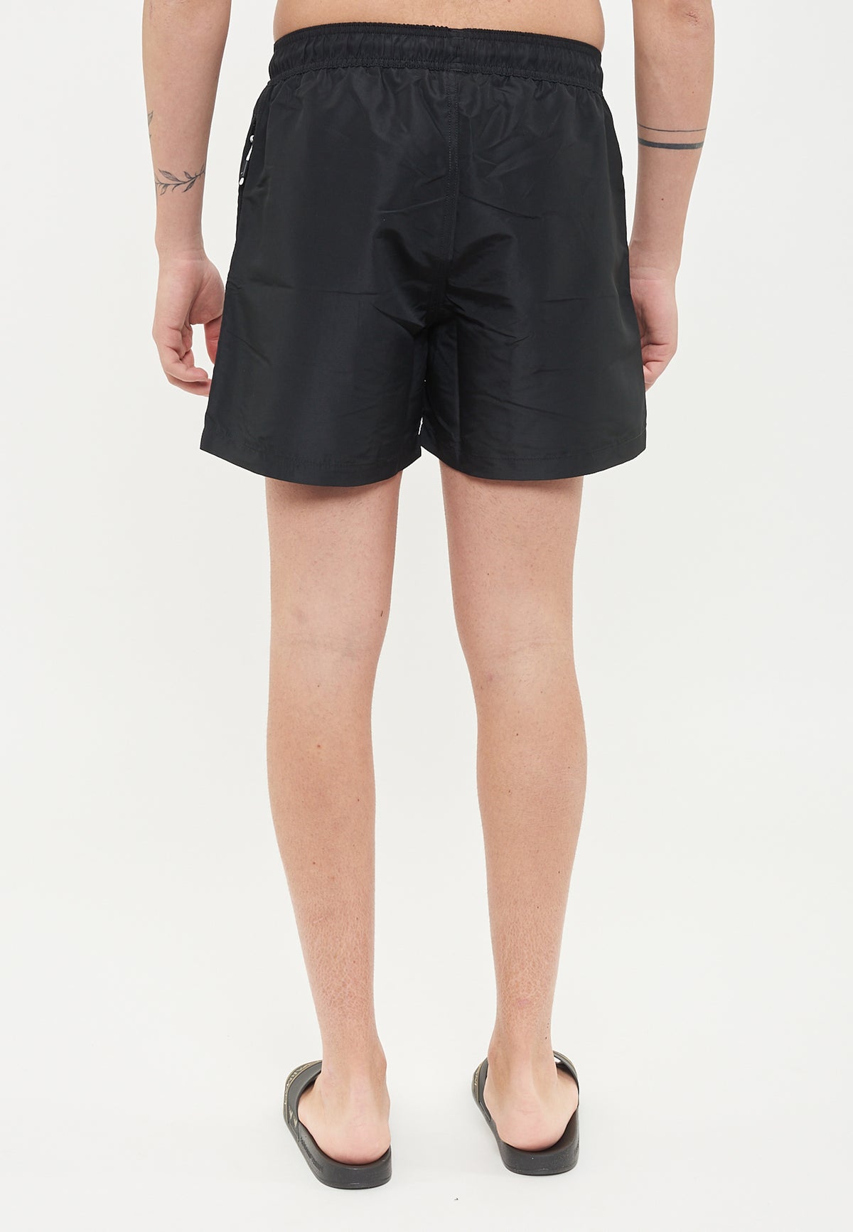 Costume shorts in tessuto riciclato logo bold ASV Black