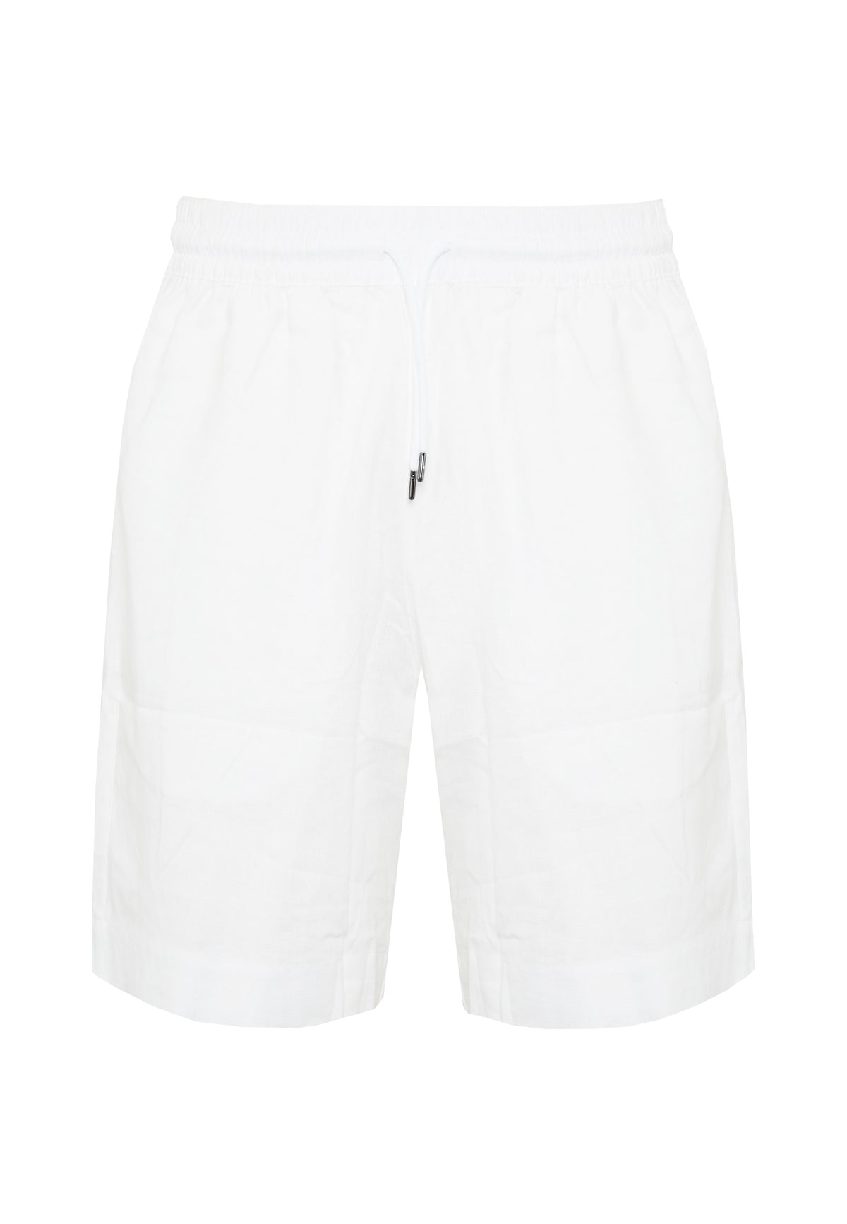 Bermuda beachwear in misto lino White
