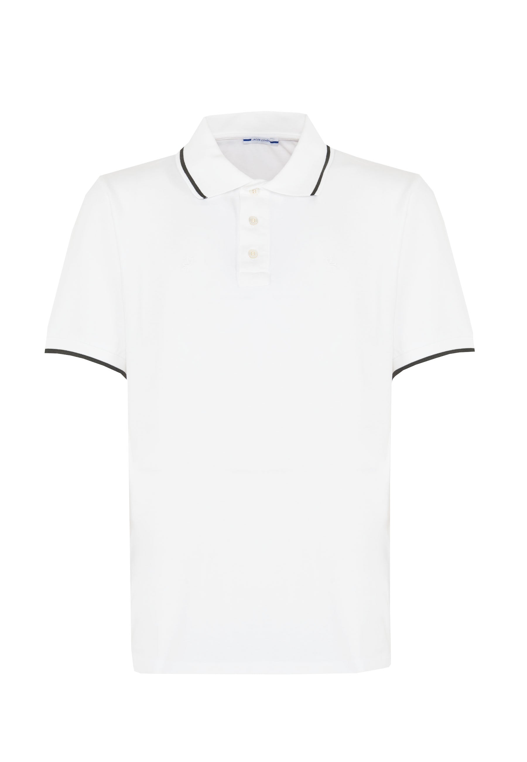 Polo In Piqué Di Cotone Comfort White