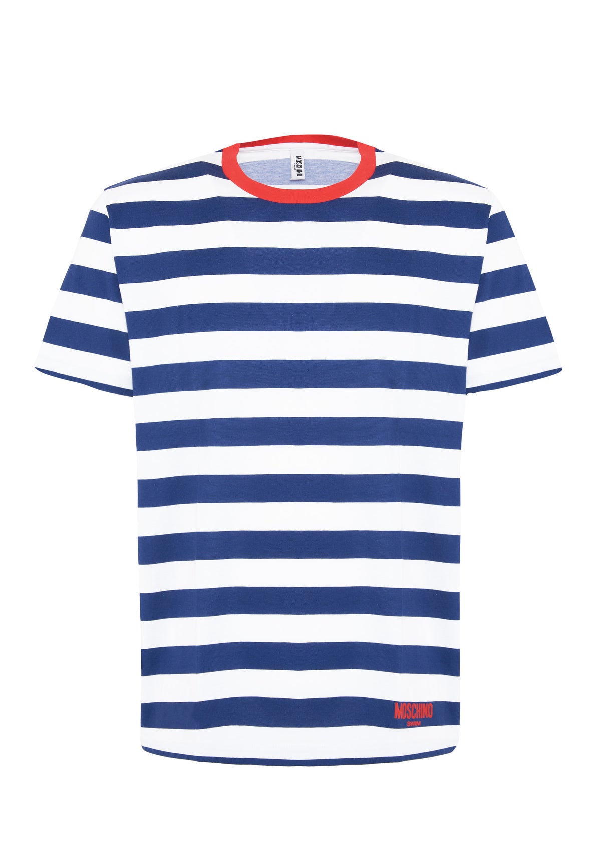 Men's Striped T-Shirt White Blue