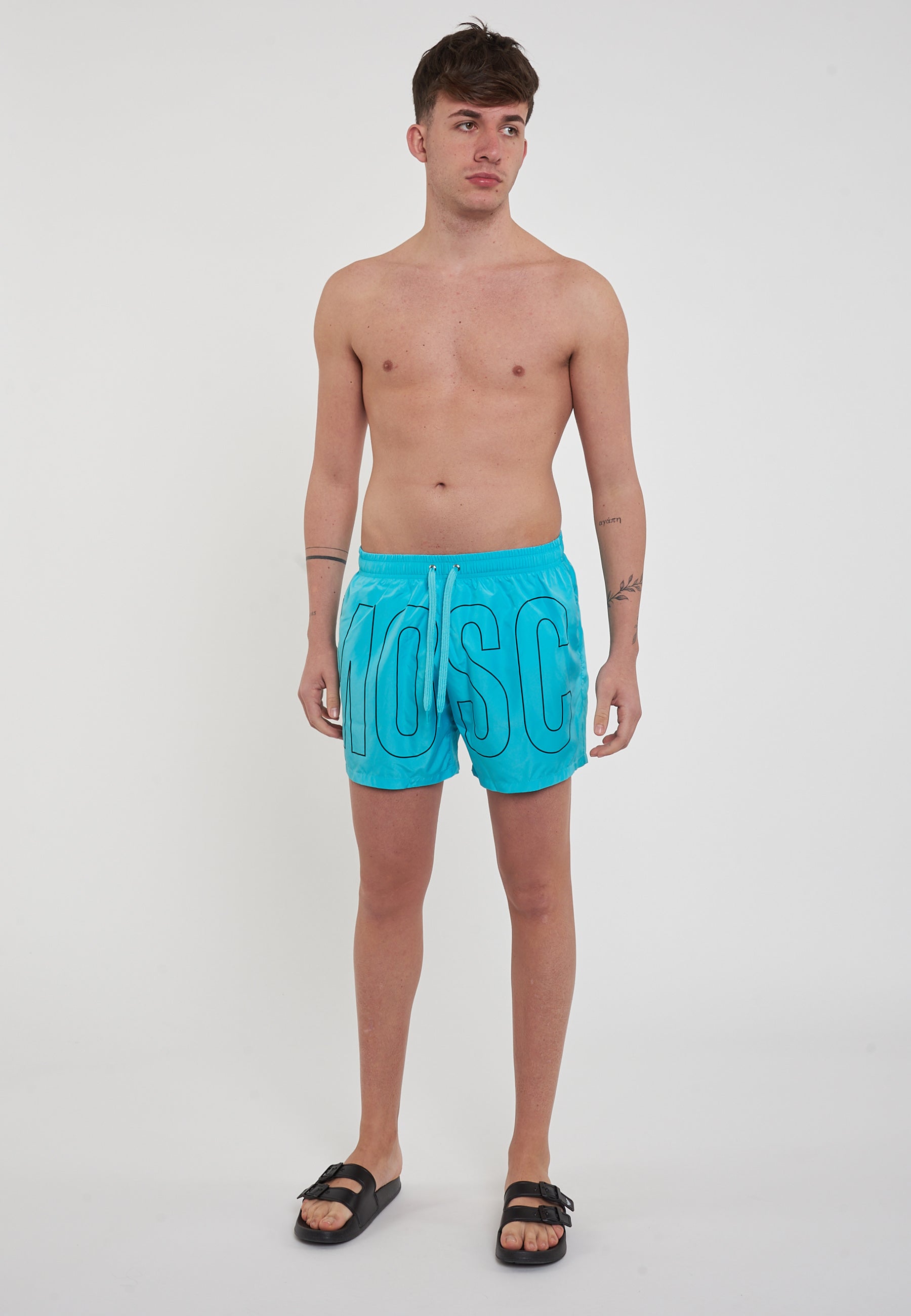 Boxer Mare Rubber Logo Azzurro