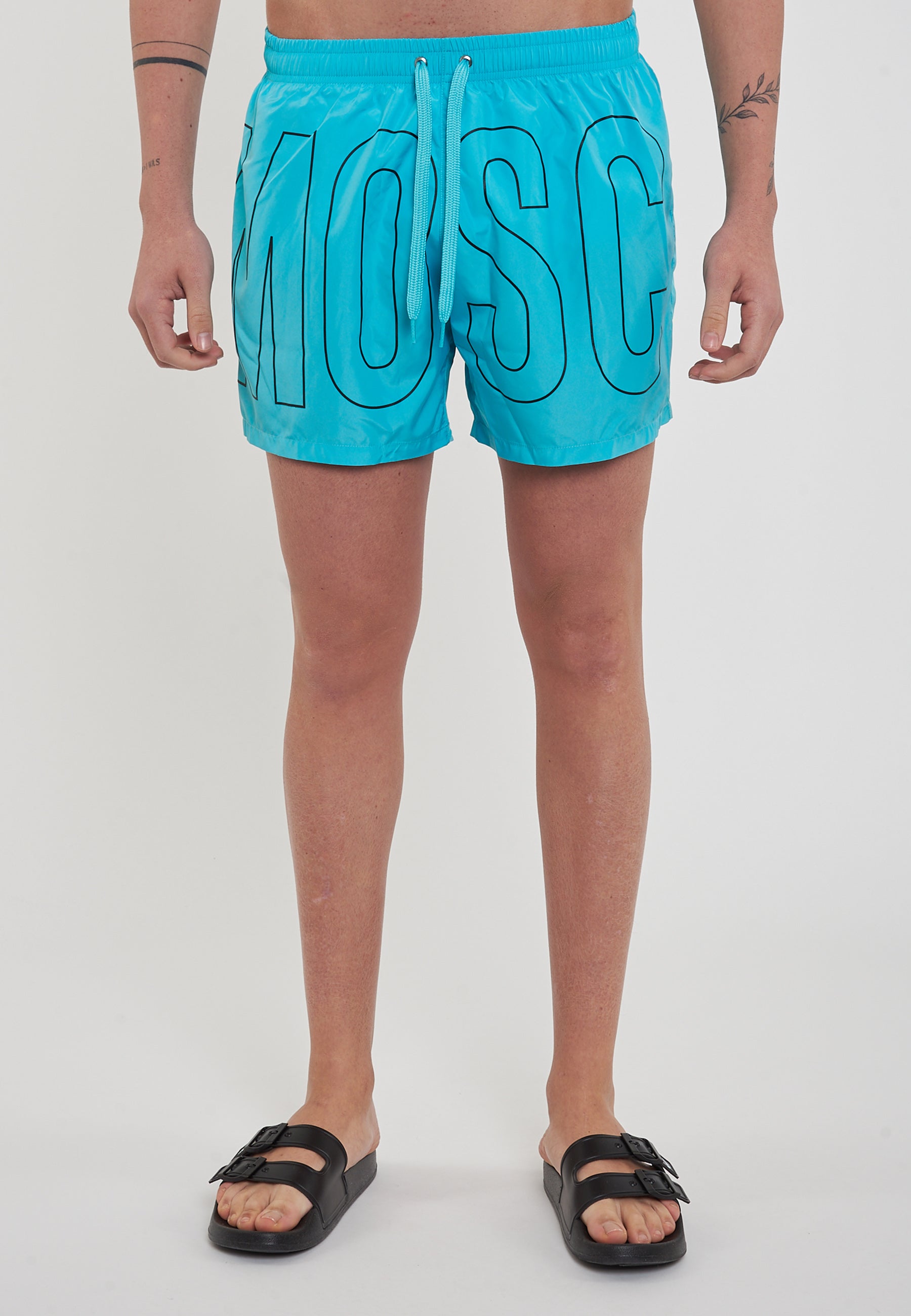 Boxer Mare Rubber Logo Azzurro