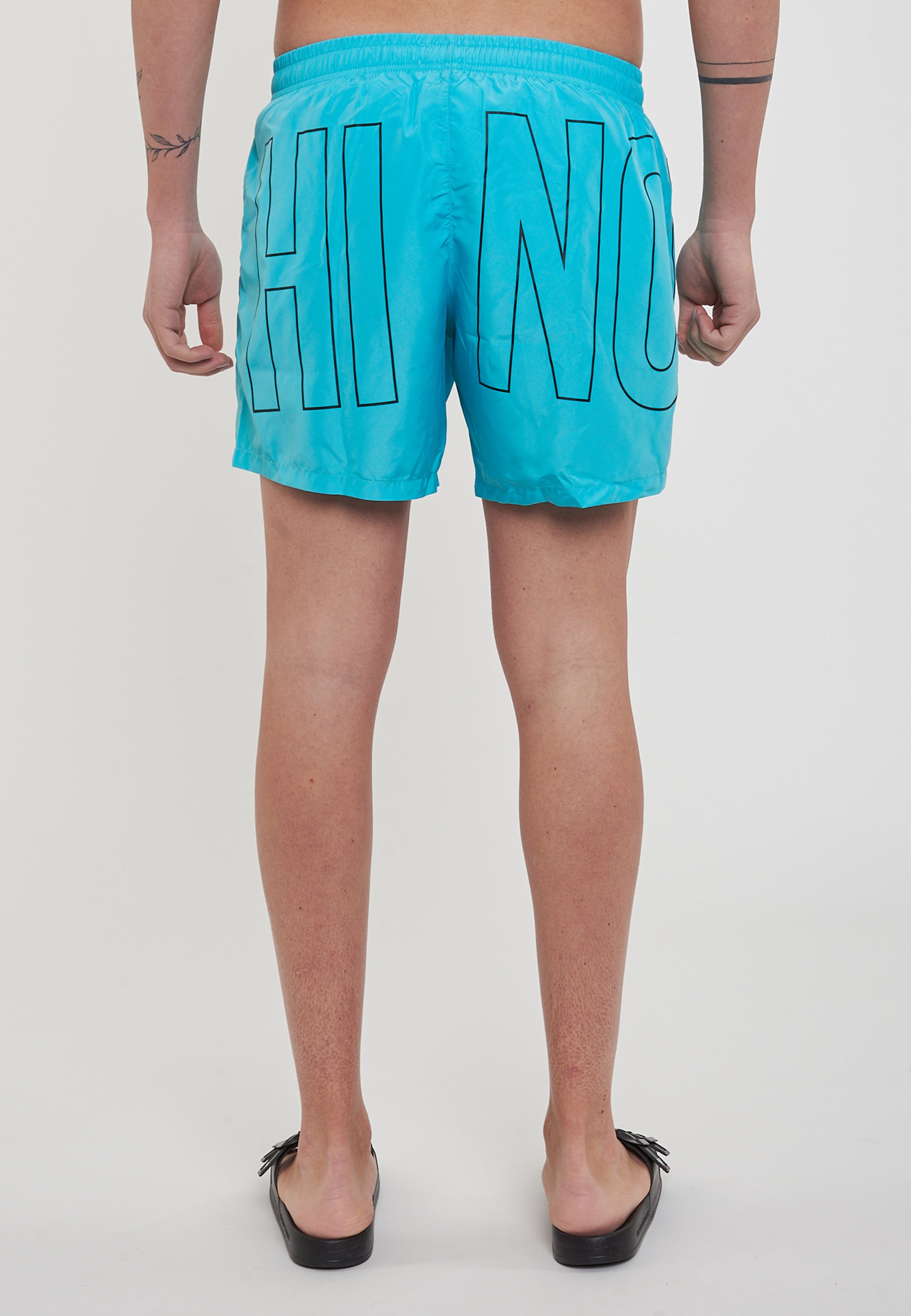 Boxer Mare Rubber Logo Azzurro