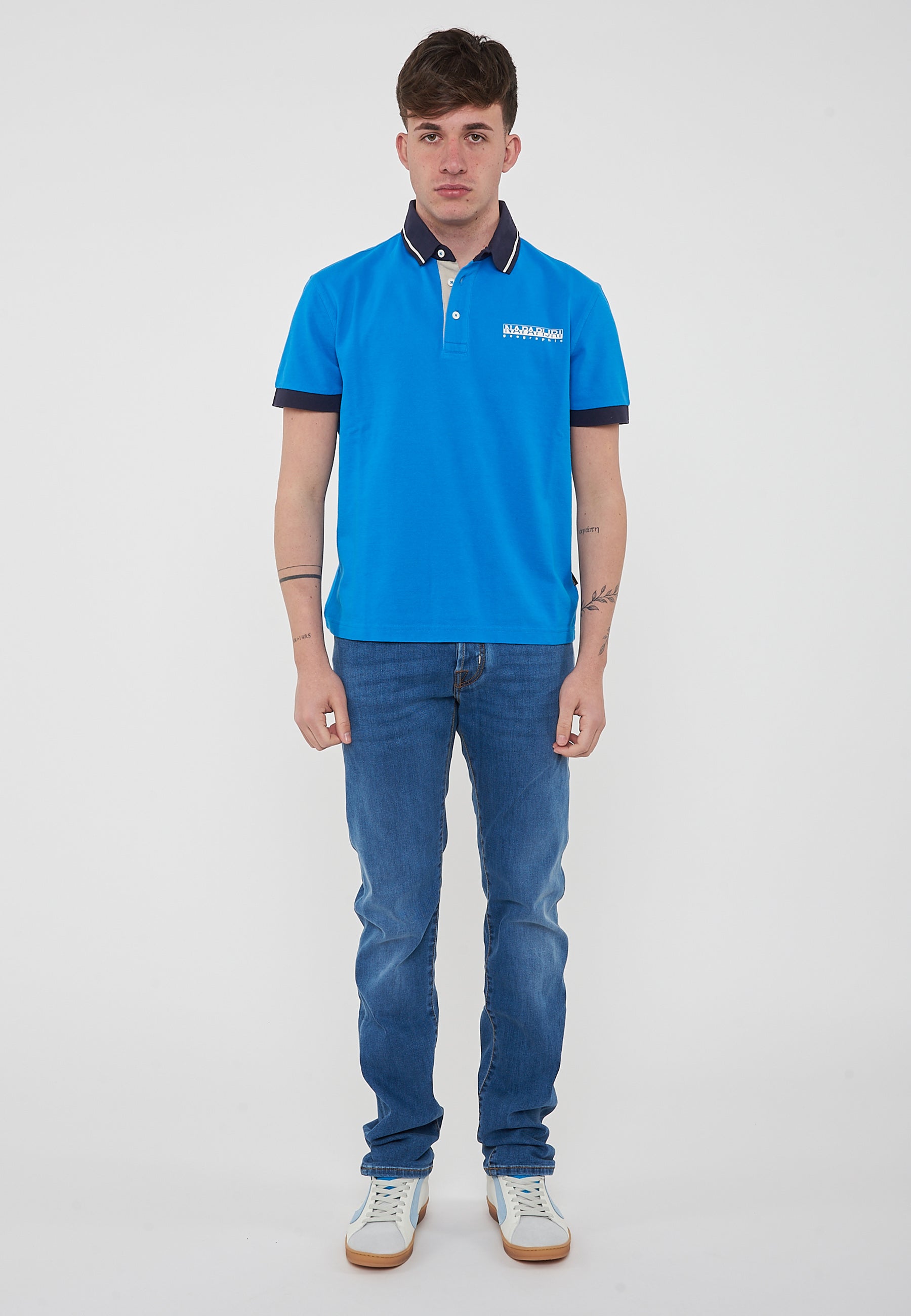 Polo a Maniche Corte Zeri French Blue
