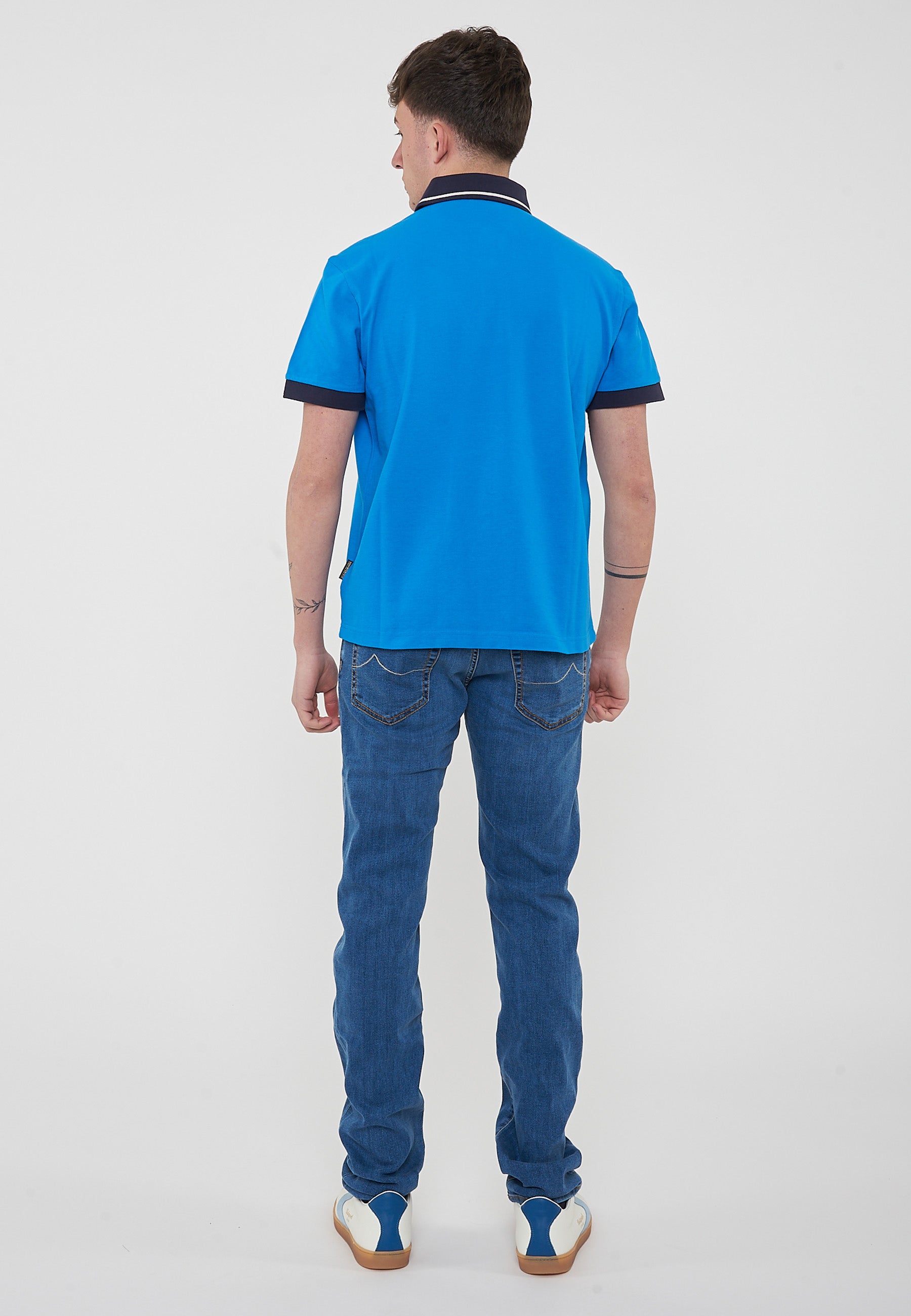 Polo a Maniche Corte Zeri French Blue