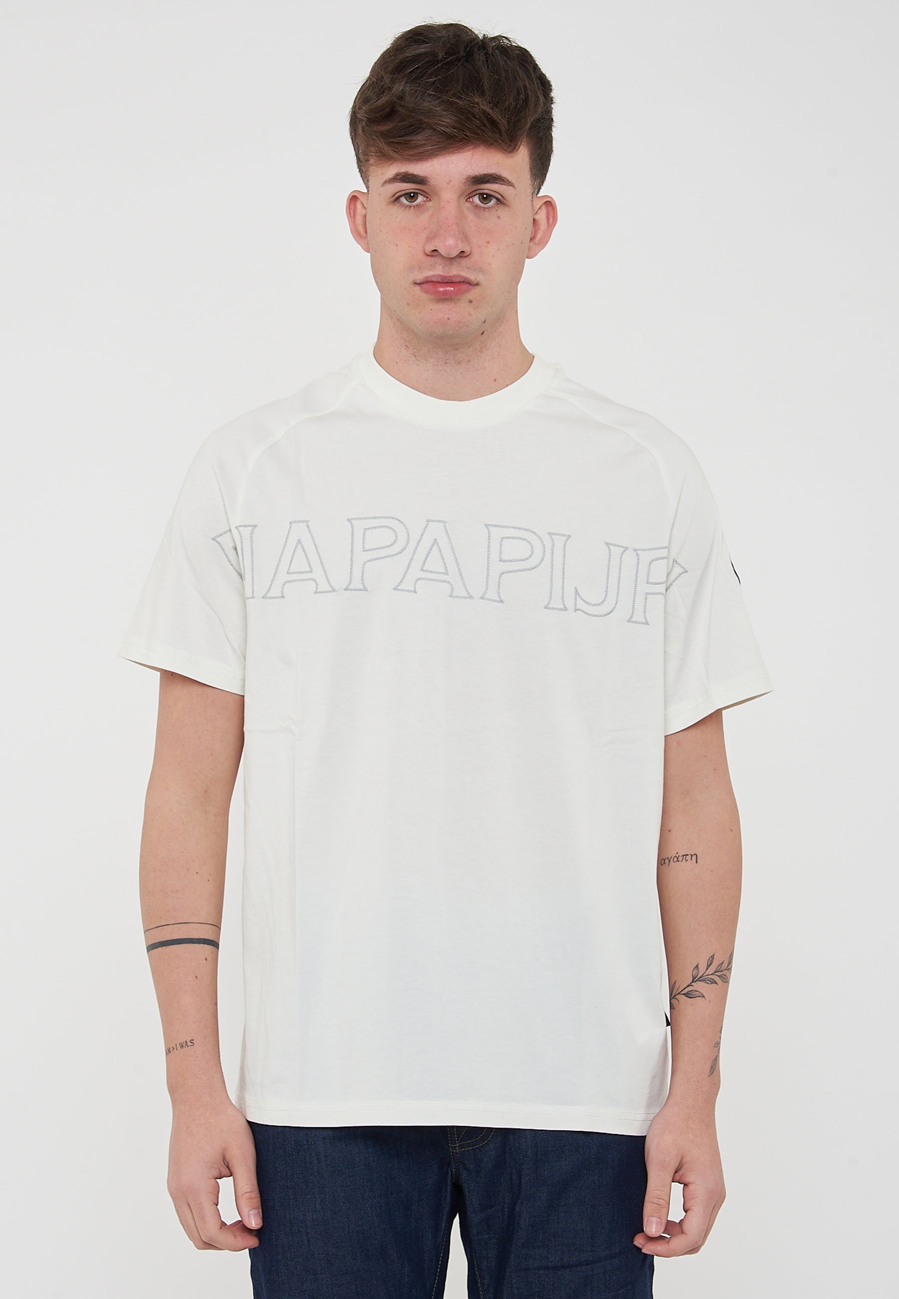 T-Shirt a Maniche Corte Ambra White Heron