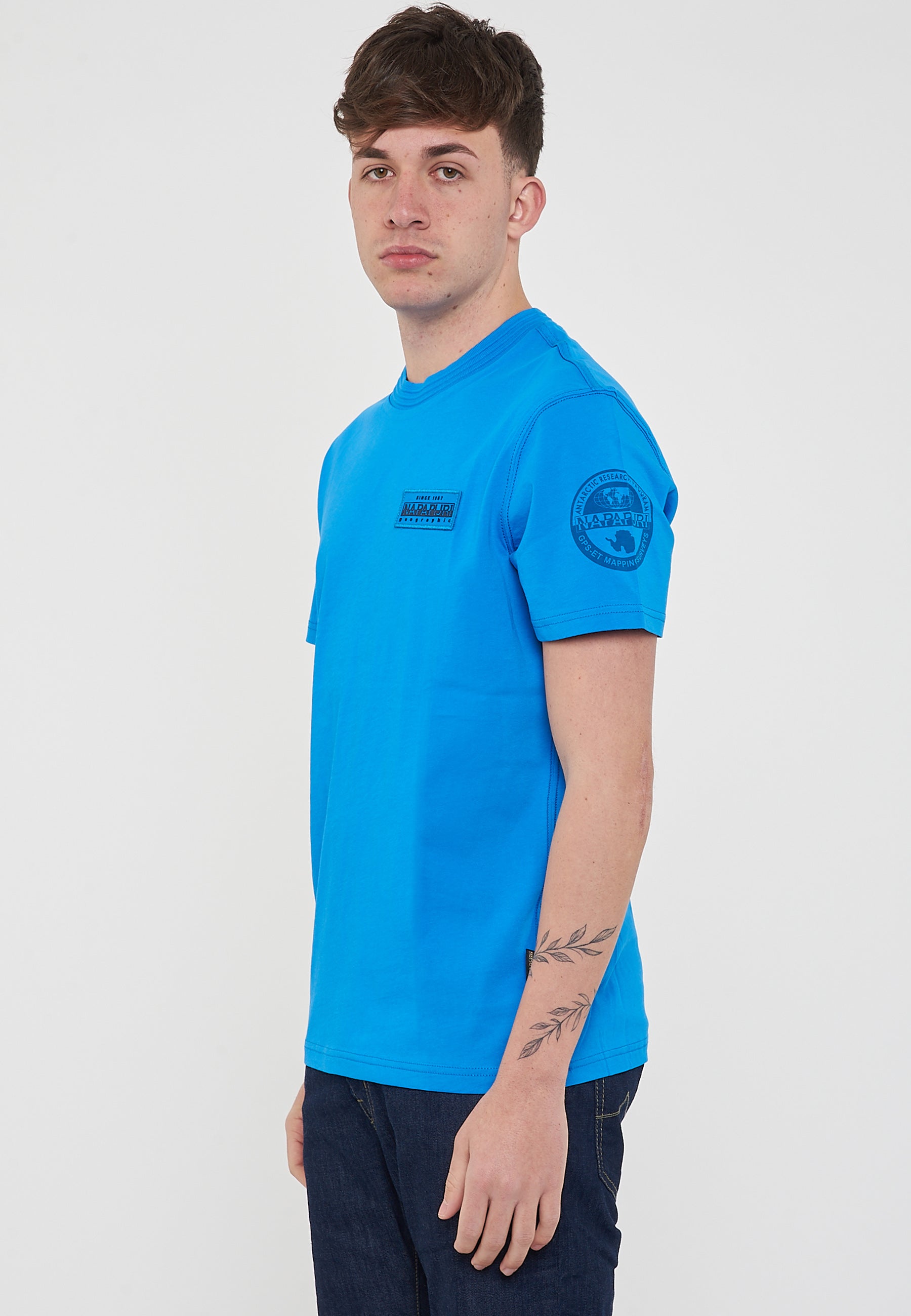 T-Shirt a Maniche Corte Amundsen French Blue