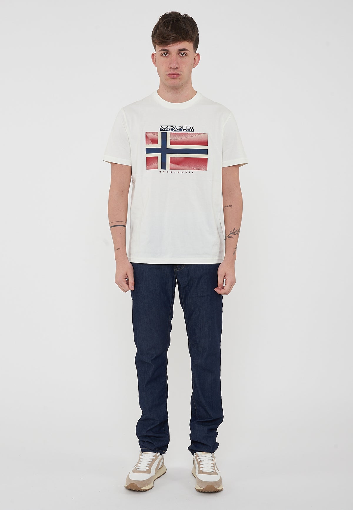Lari Short Sleeve T-Shirt White Heron