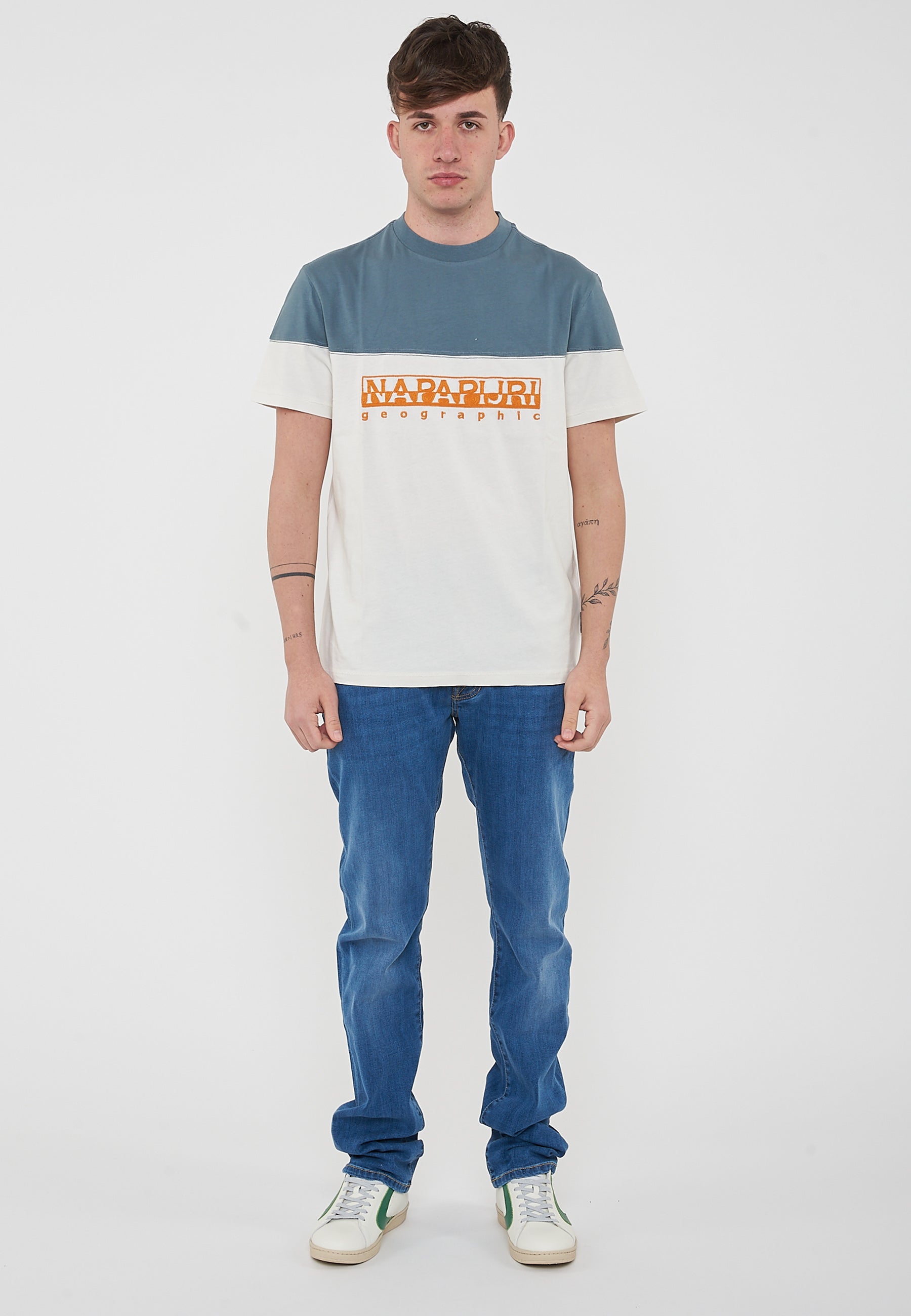 T-Shirt a Maniche Corte Saturnia White Whisper