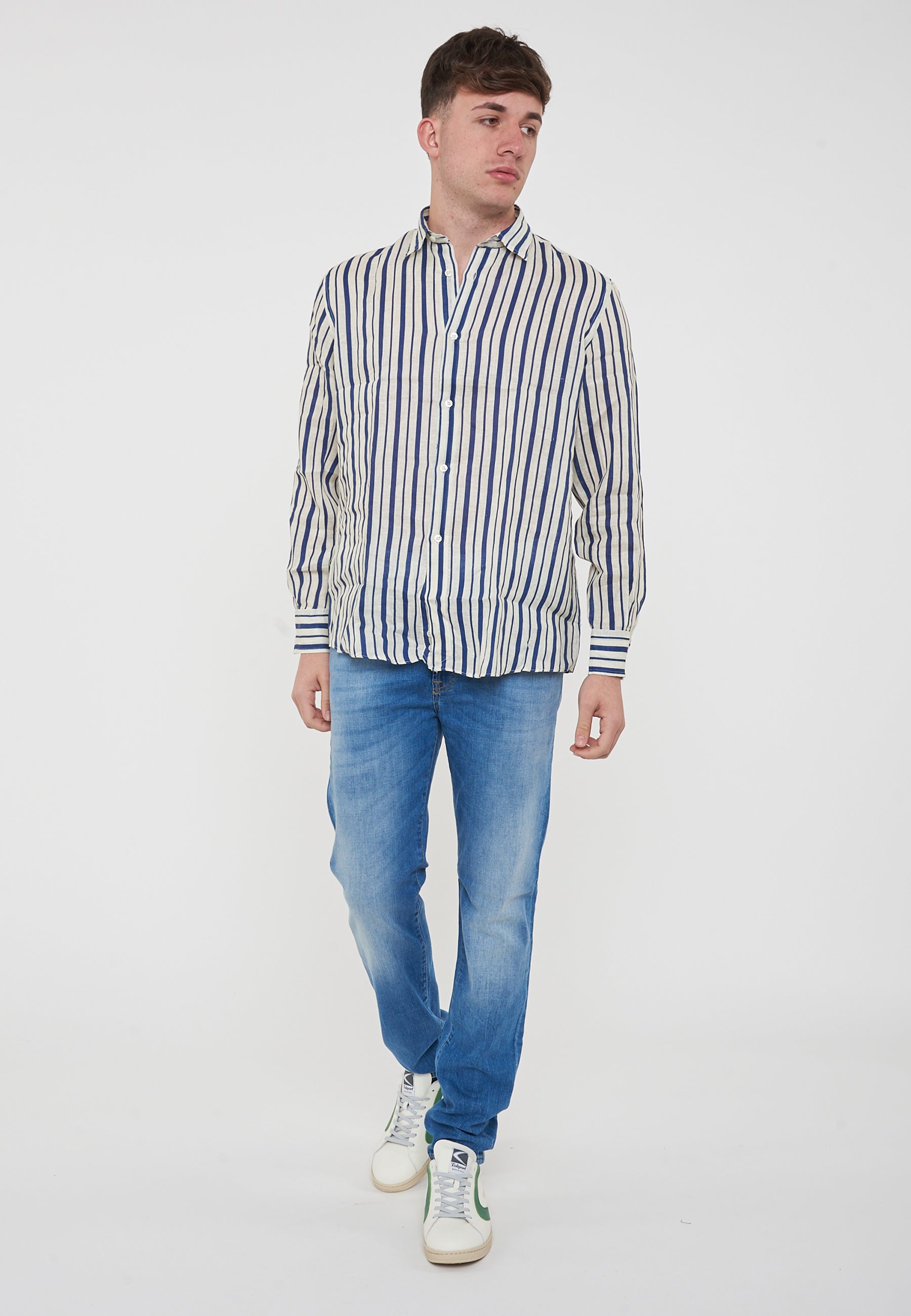 Camicia Lino Flora V7