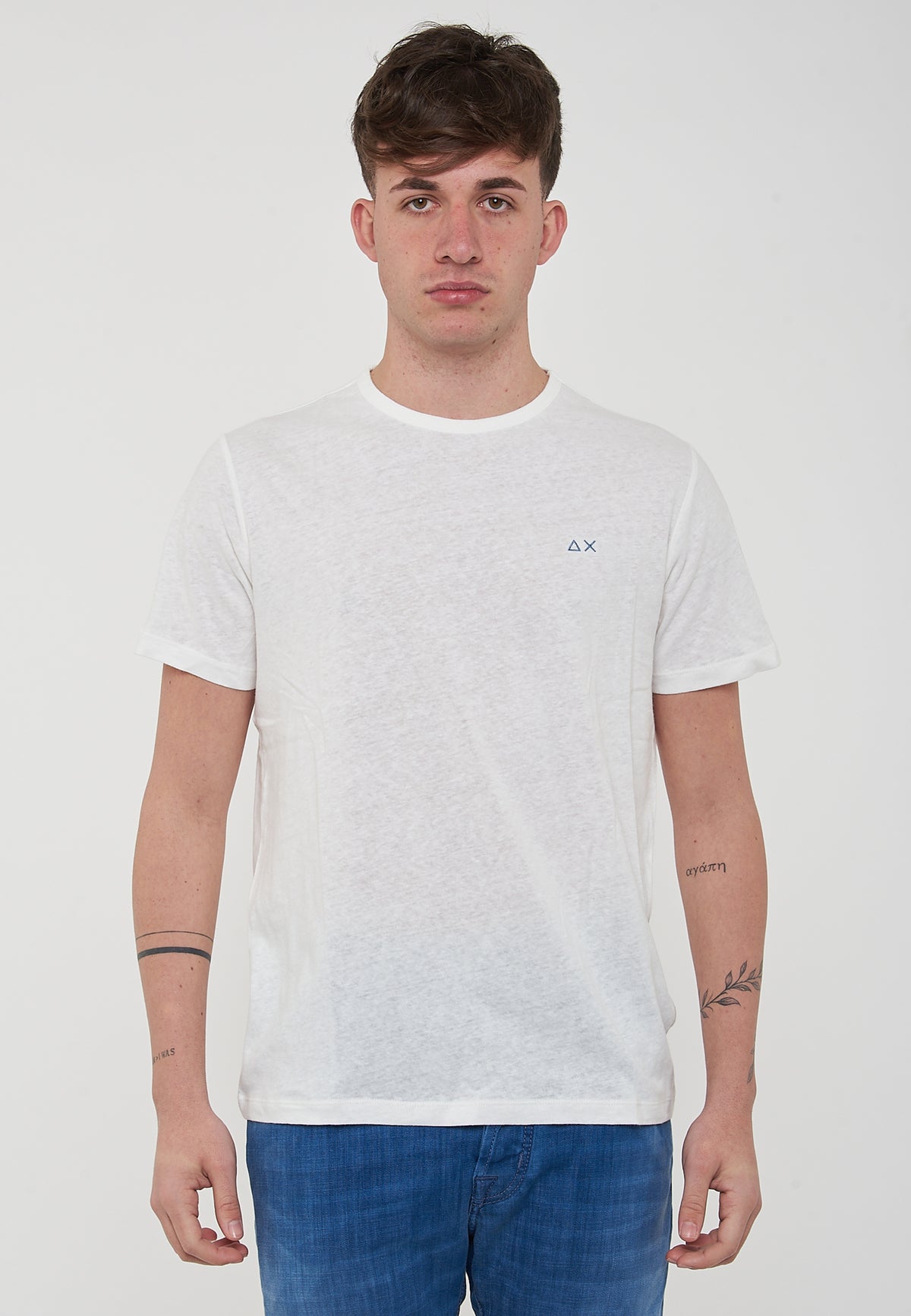 Jersey Linen S/S T-Shirt Cream White