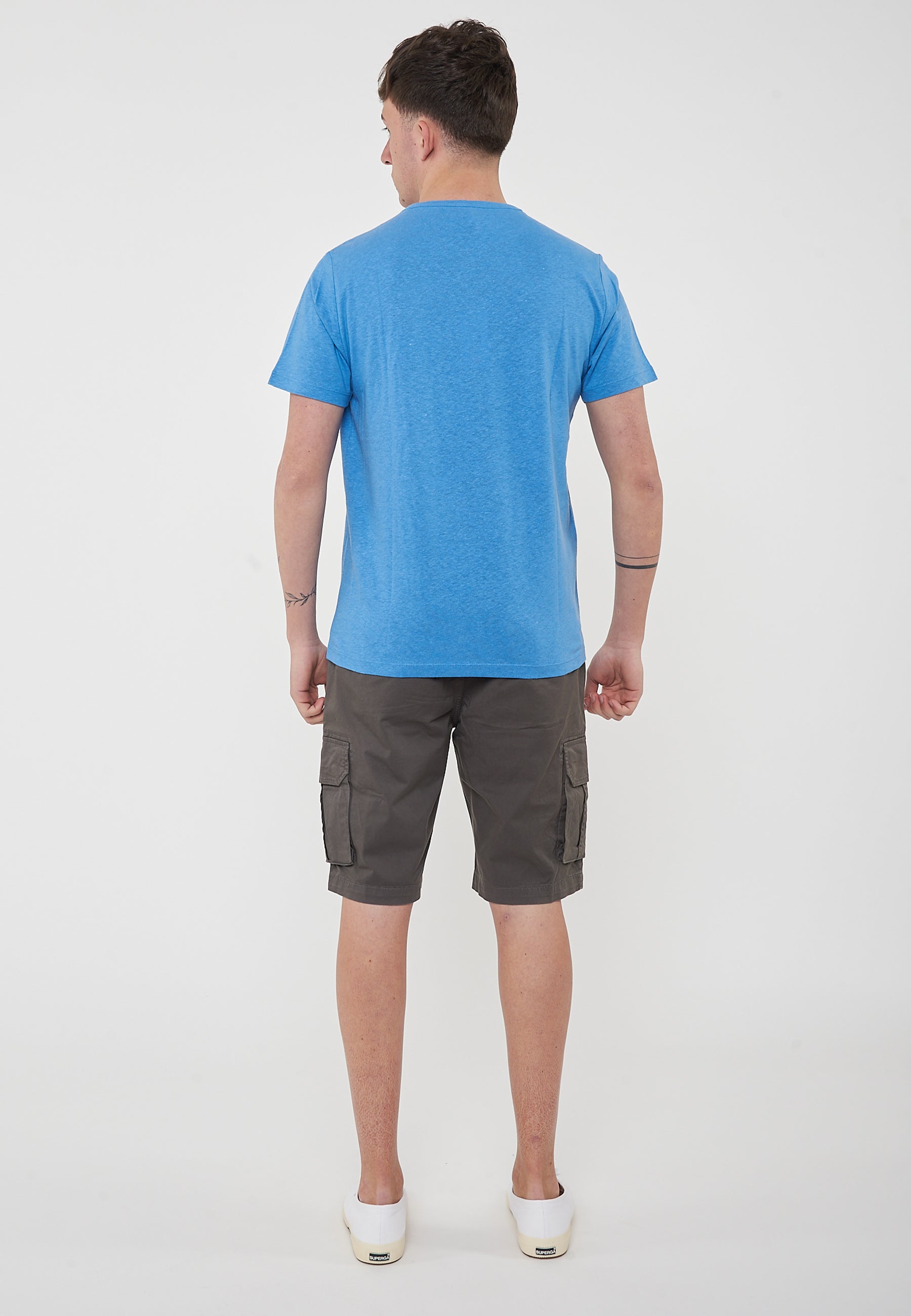 T-Shirt Jersey Linen S/S Avio