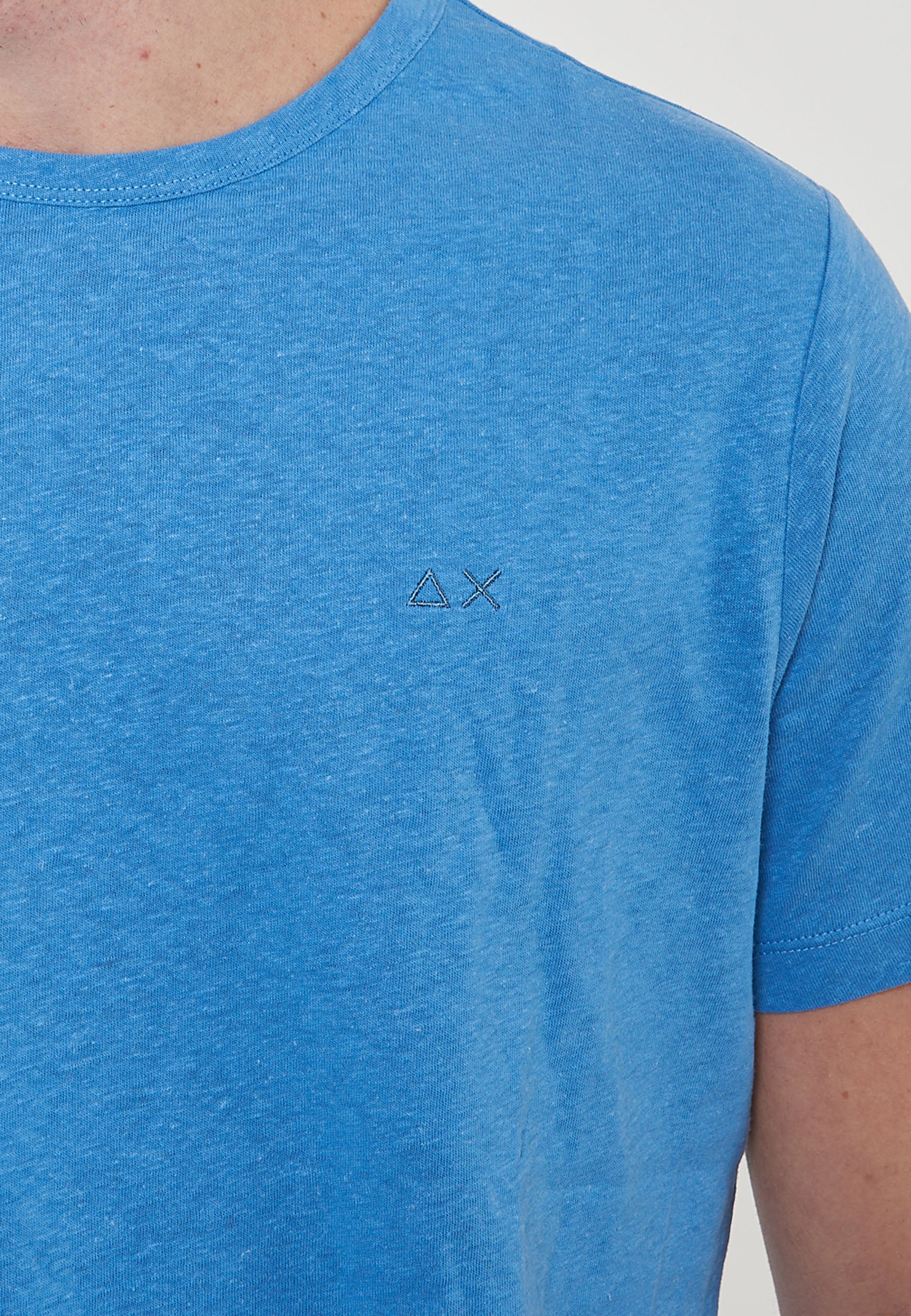 T-Shirt Jersey Linen S/S Avio
