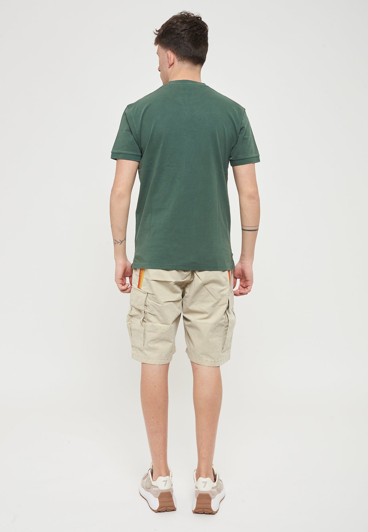 T-Shirt New Dey Girocollo Tinto Capo Con Logo Pine 01