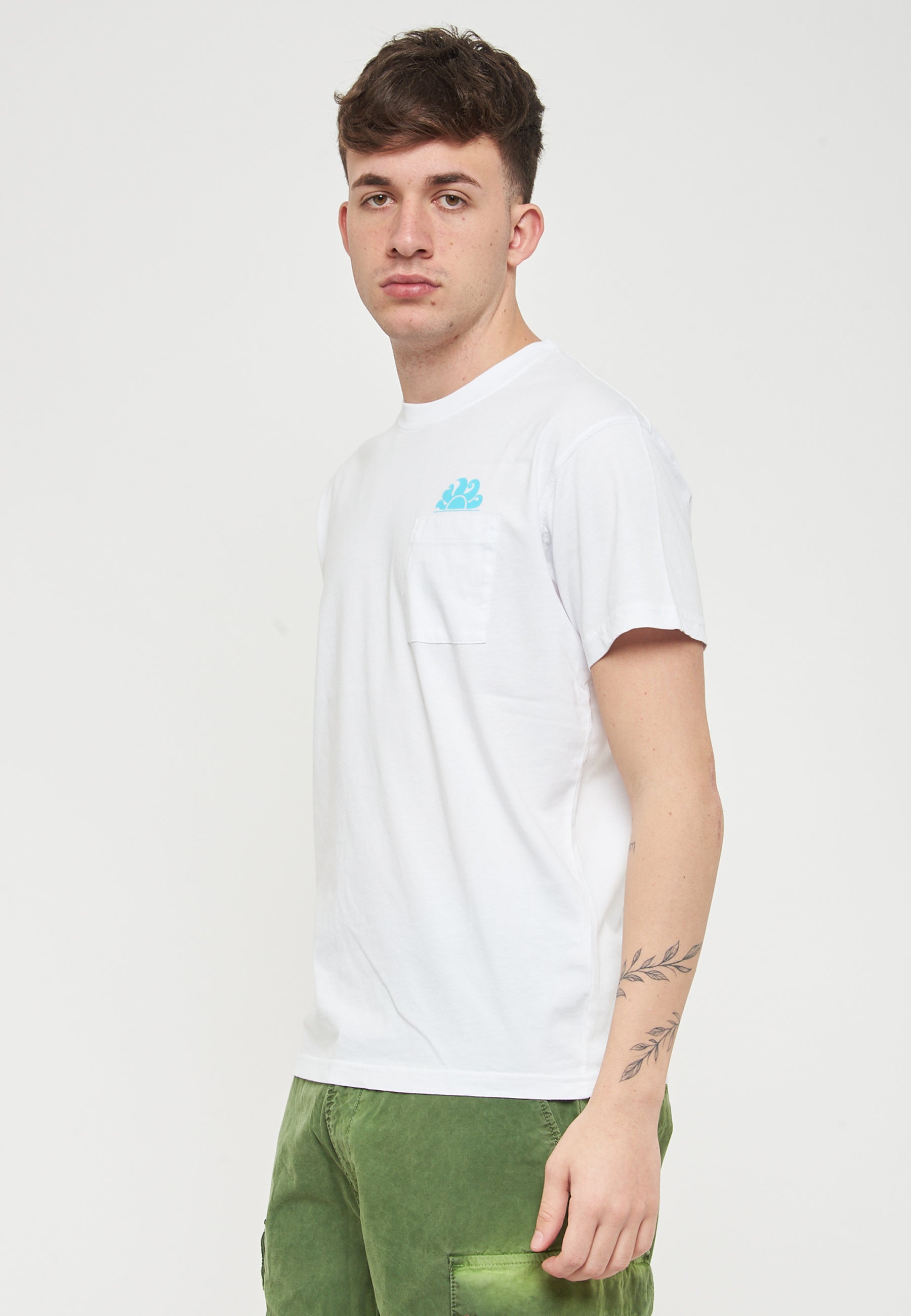 T-Shirt Con Tasca White 01