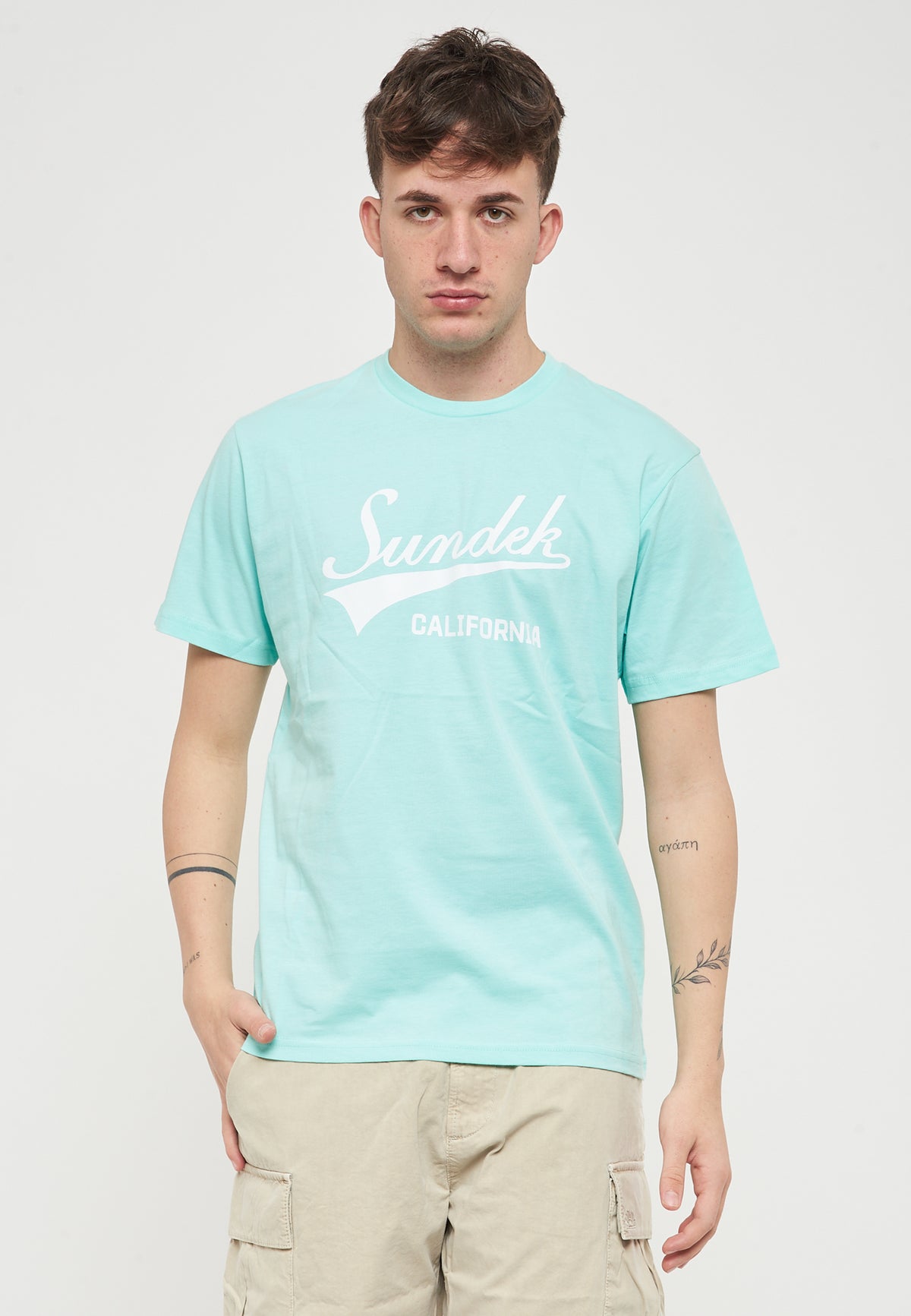 T-Shirt con Scritta Sundek Fresh