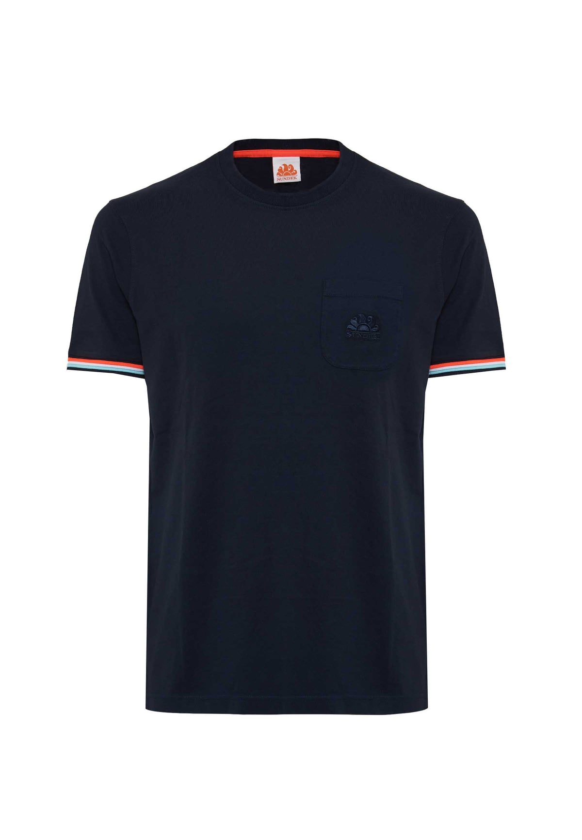 Finn Crew Neck T-Shirt with Chest Pocket Alisei 01