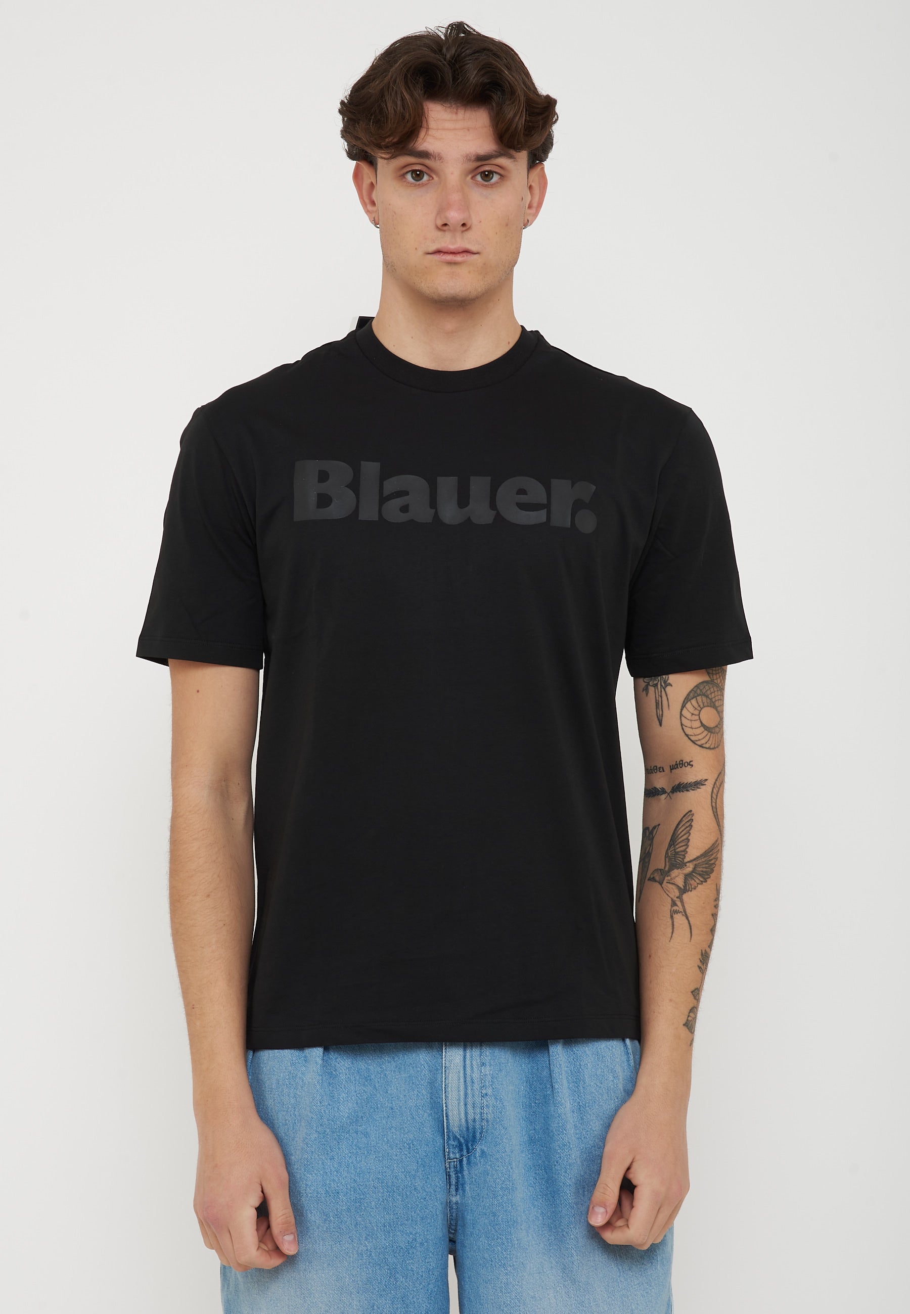 T-Shirt In Tono Nero