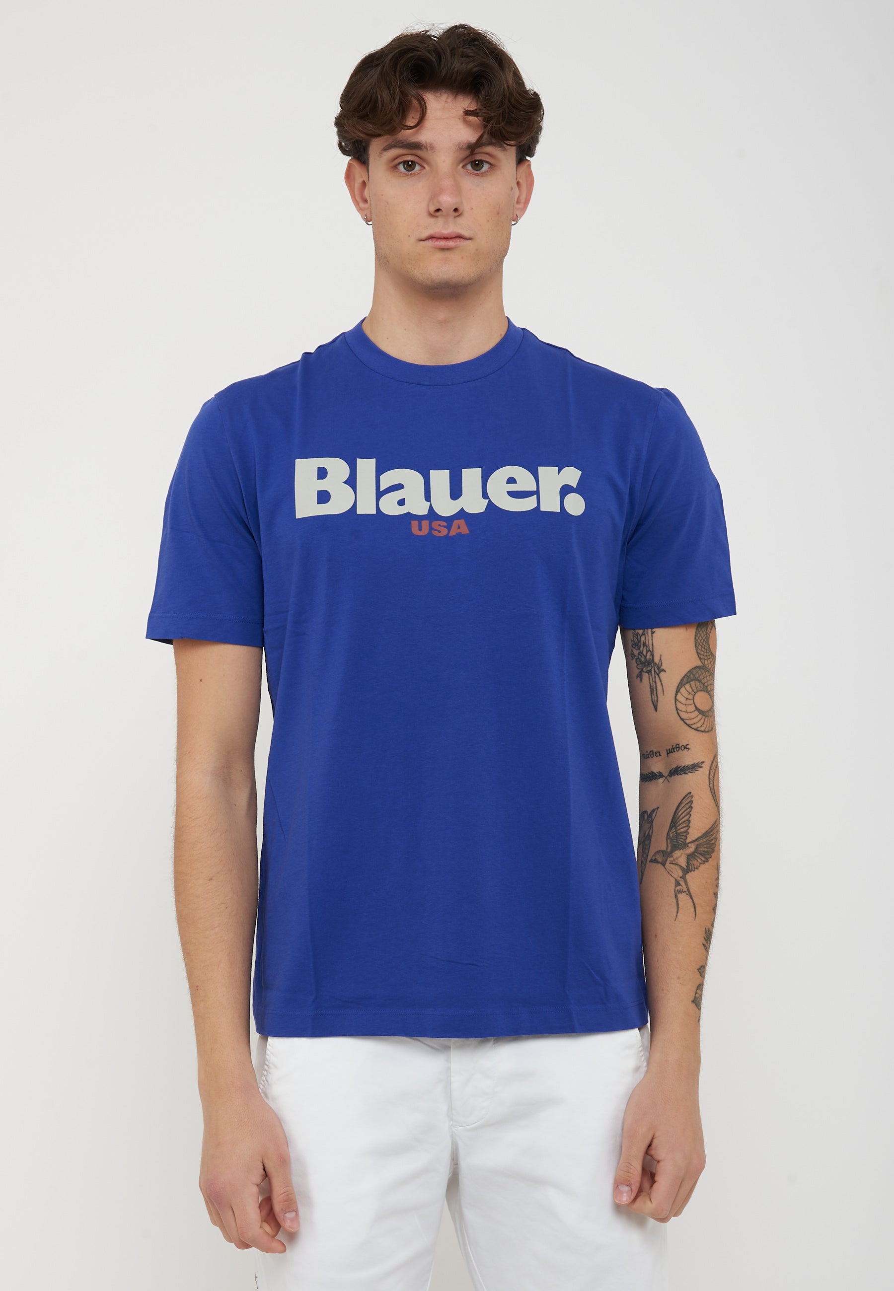 T-Shirt Ernst Blu Clematide