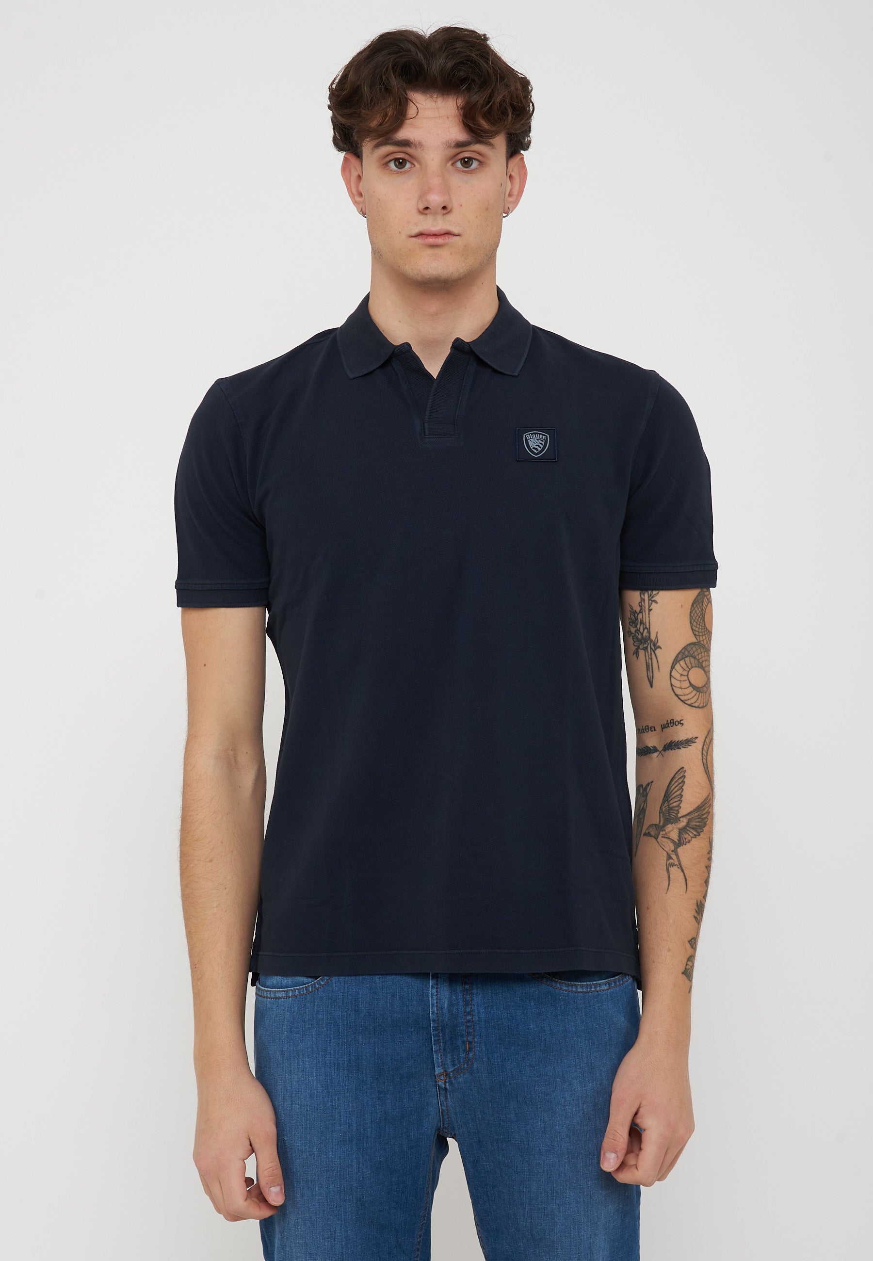 Polo In Piquet Havey Blu
