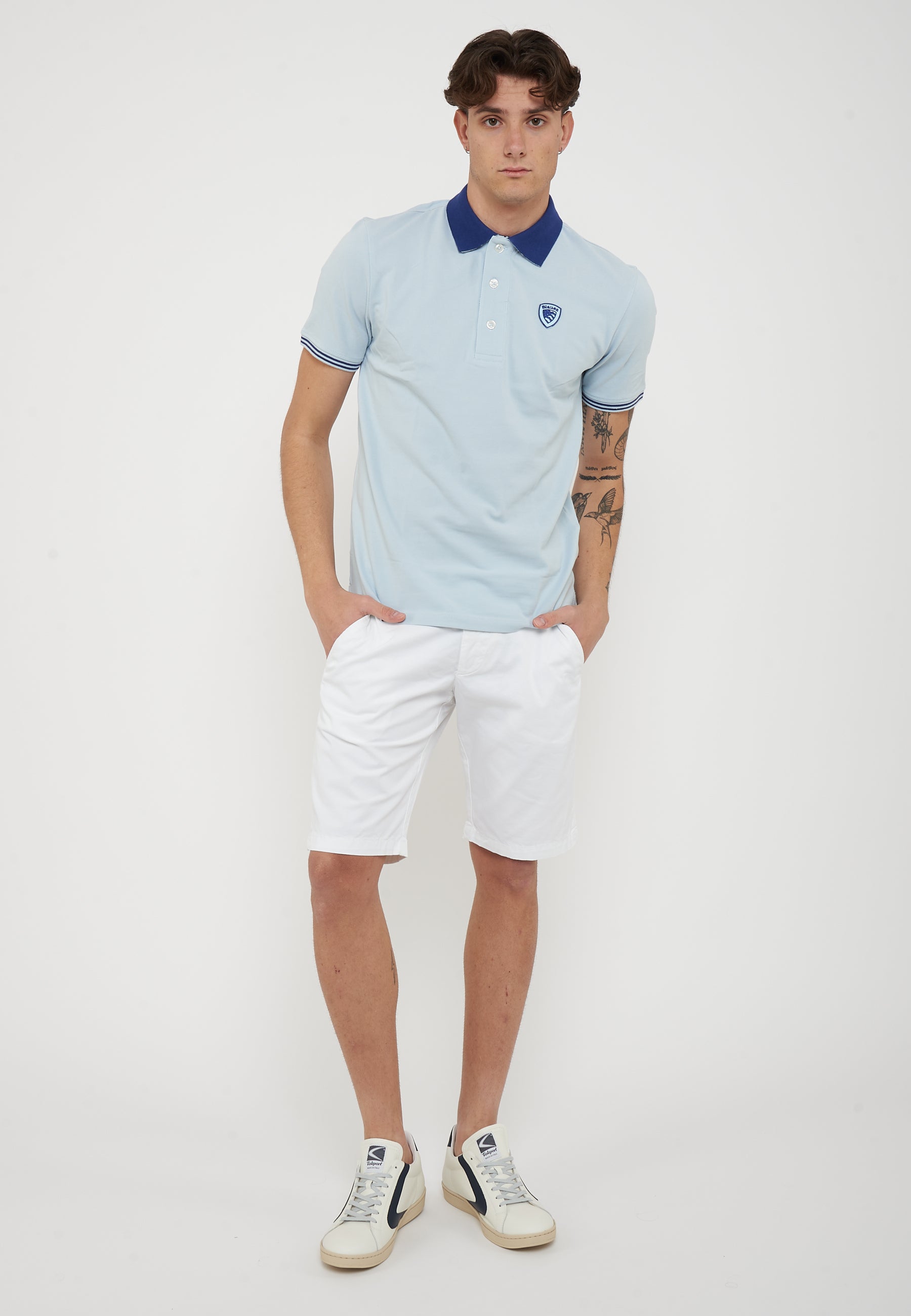 Polo in Piquet Oakland Light Blue