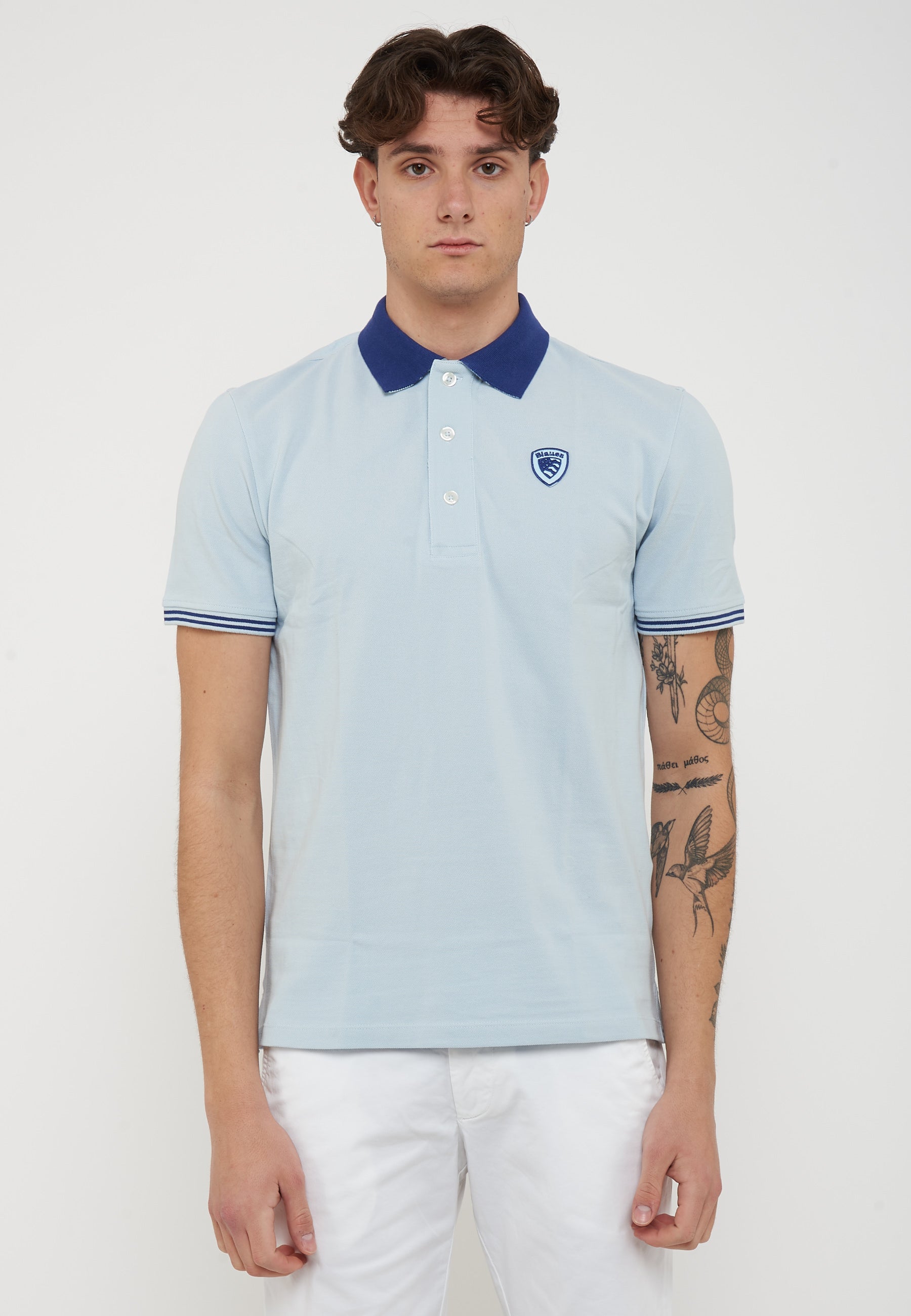Polo in Piquet Oakland Light Blue