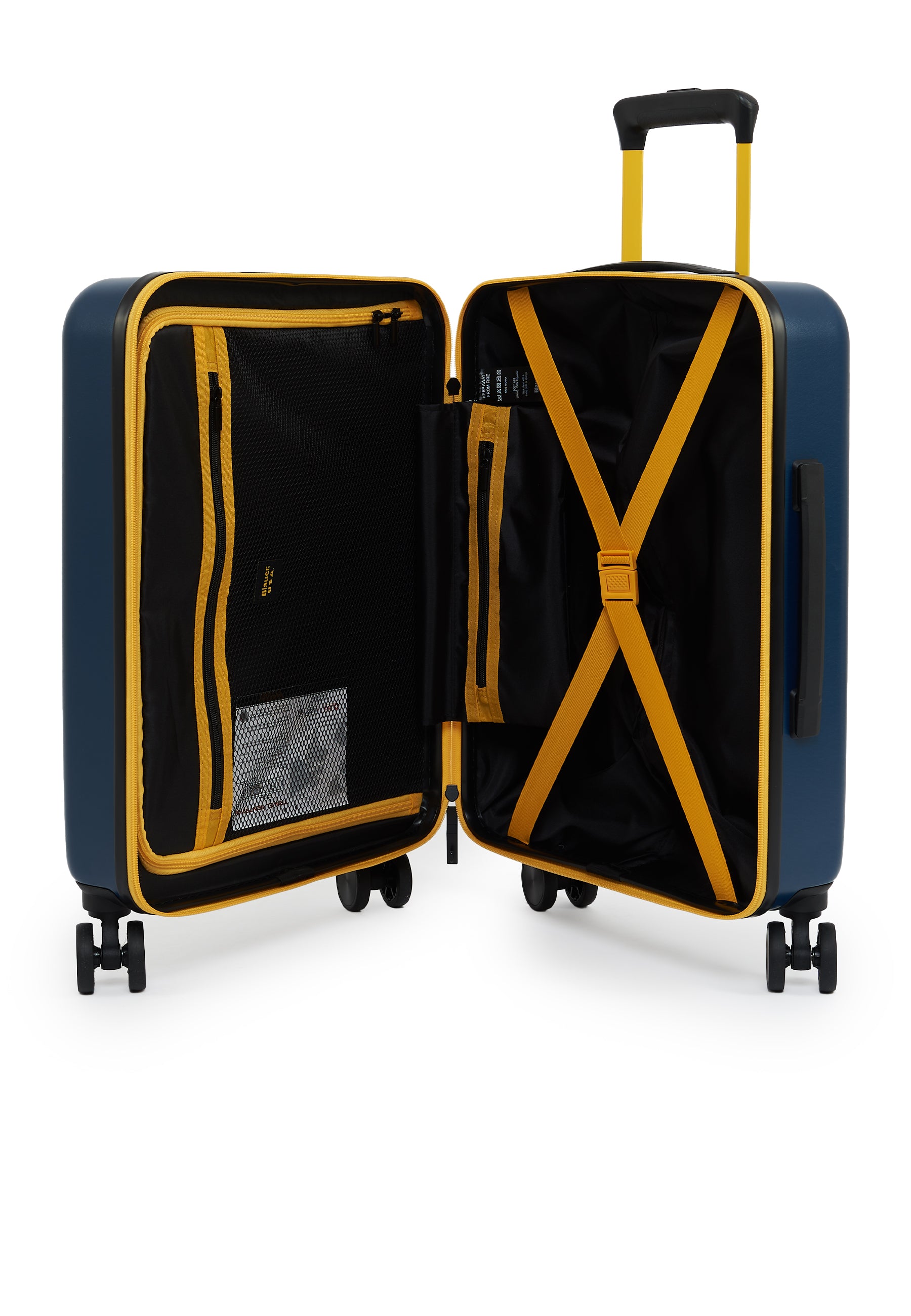 Trolley Blauer Cabin02 navy in ABS rigido ad alta resistenza.<BR/>