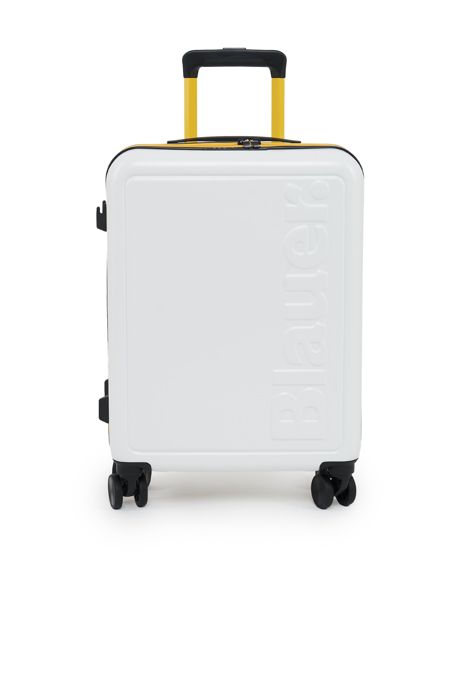 Trolley Blauer Cabin02 white in ABS rigido ad alta resistenza.<BR/>