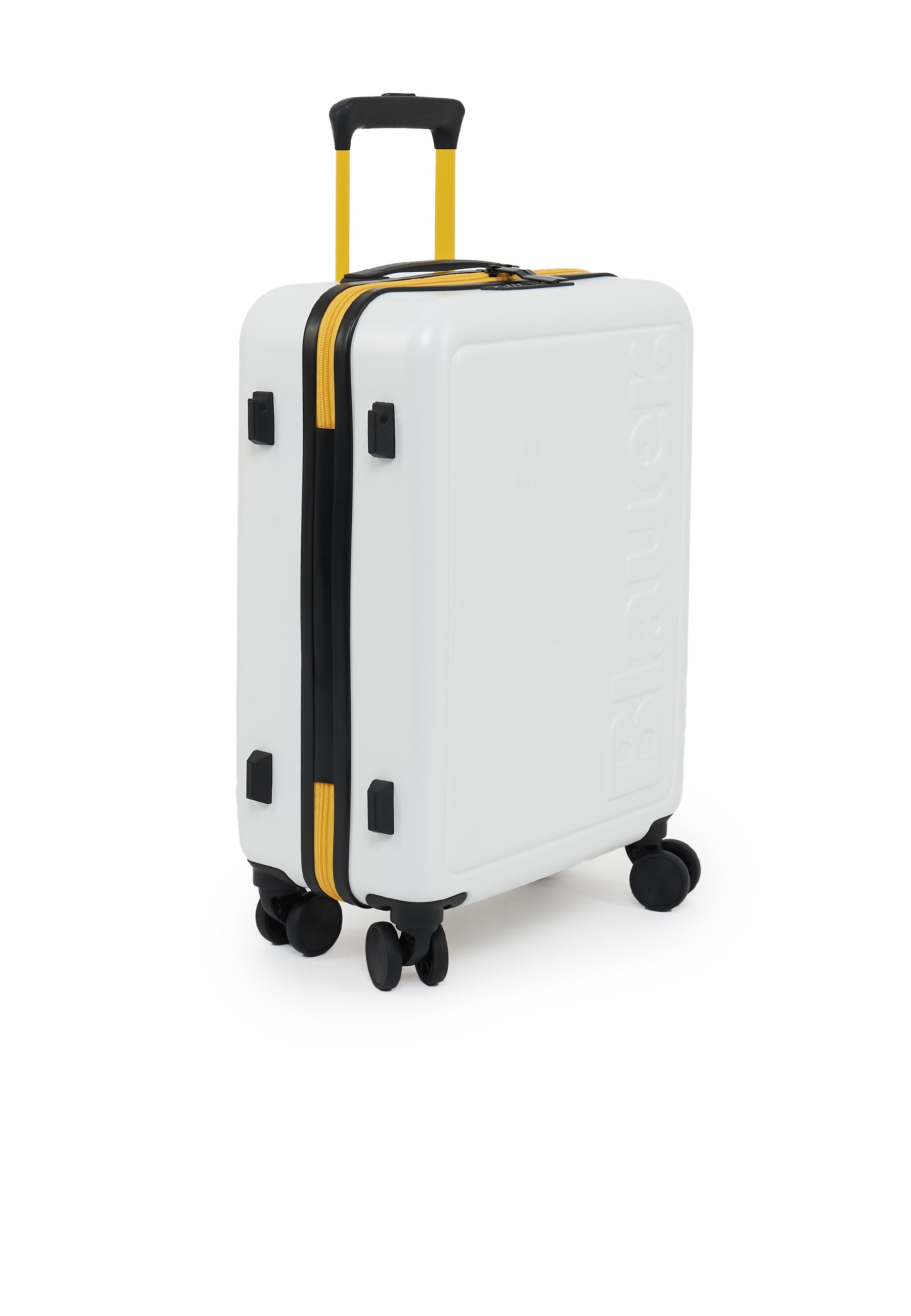 Trolley Blauer Cabin02 white in ABS rigido ad alta resistenza.<BR/>