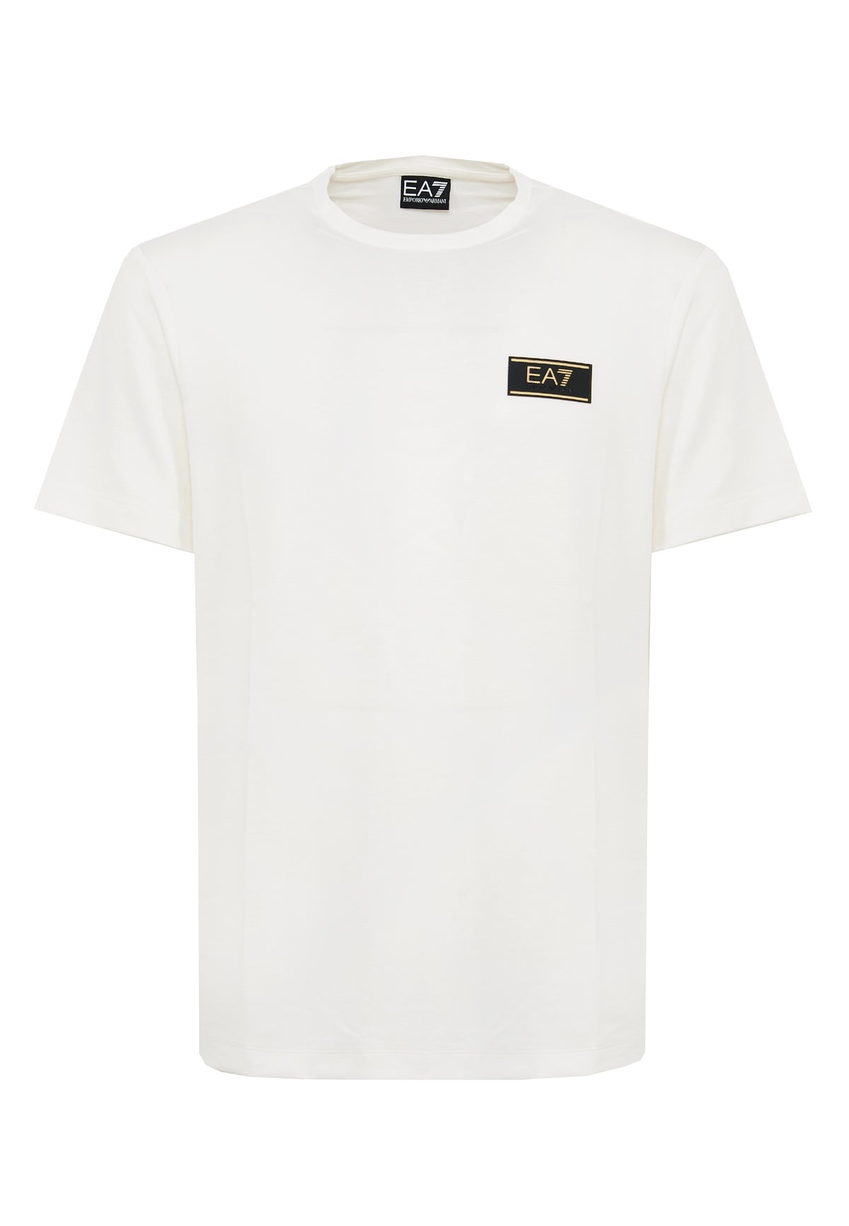 Premium Label crew-neck T-shirt in stretch viscose blend Sugar Swizzle