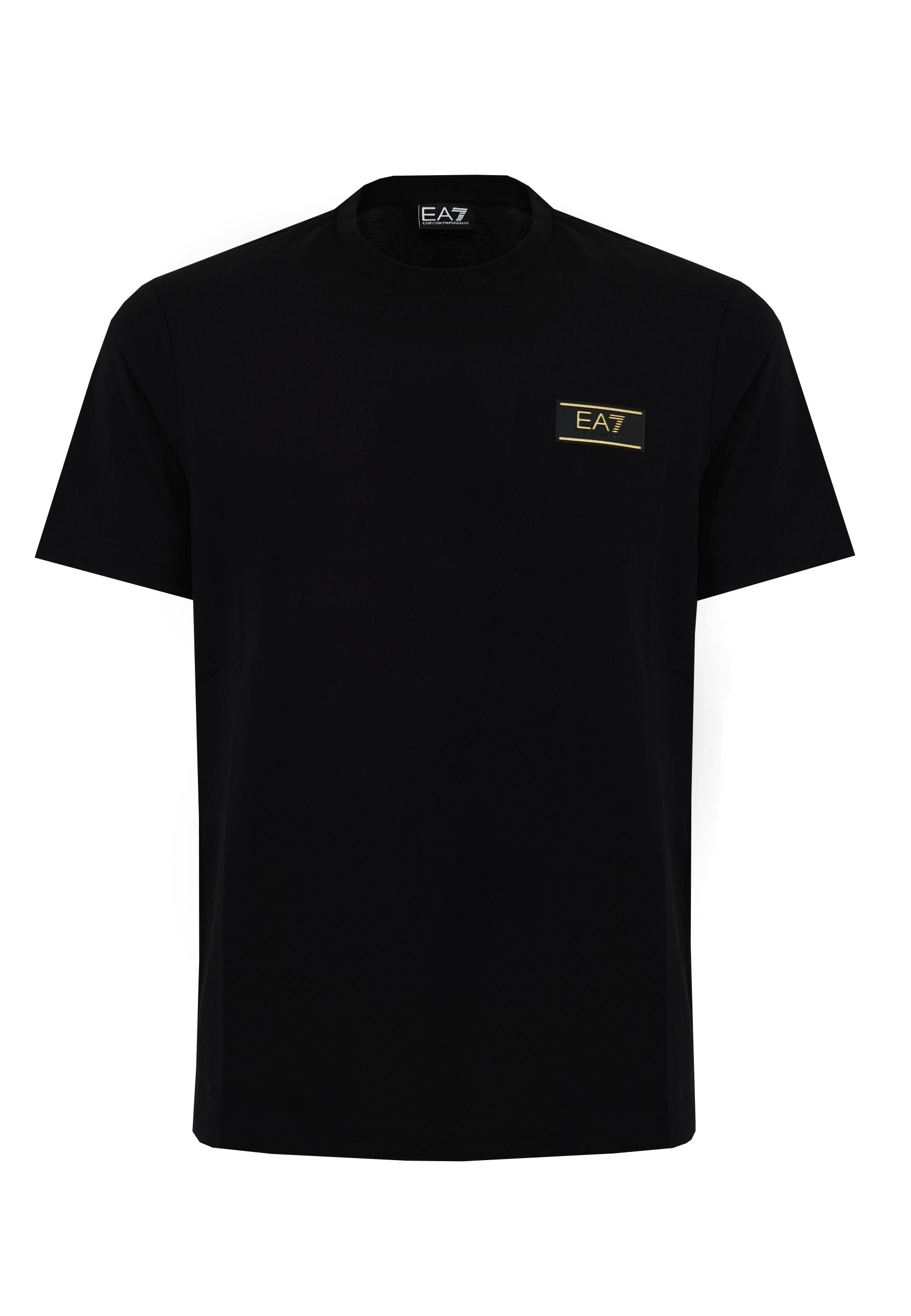 T-shirt girocollo Premium Label in misto viscosa stretch Black