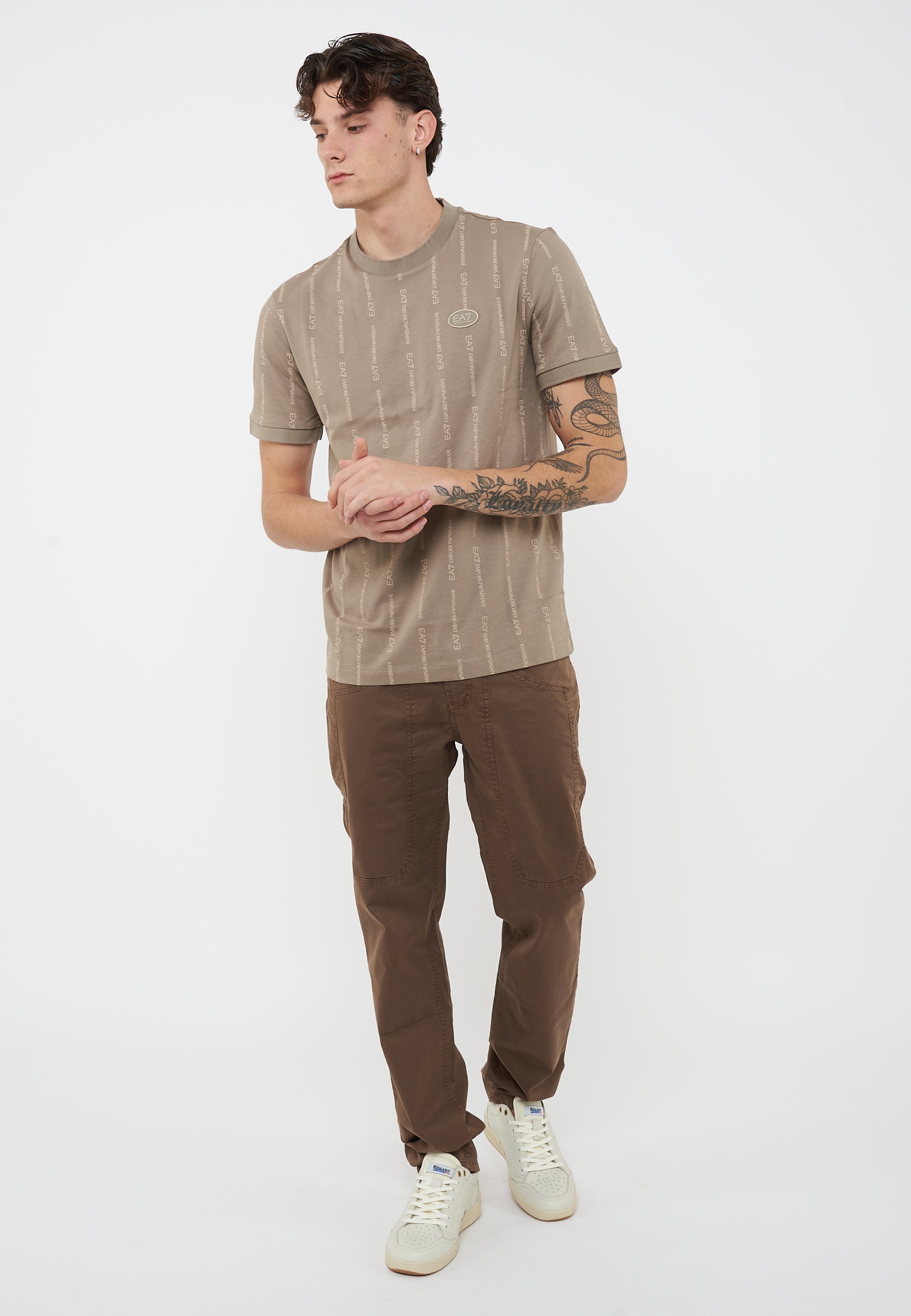 T-shirt Graphic Series in misto cotone Roasted