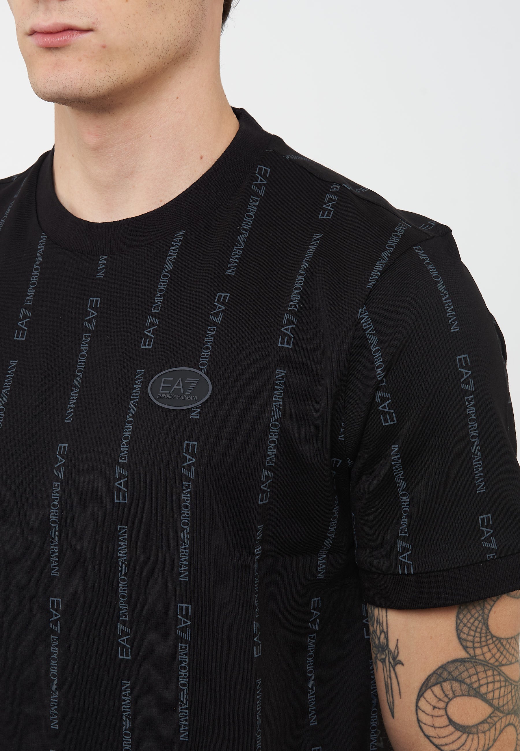 T-shirt Graphic Series in misto cotone Black