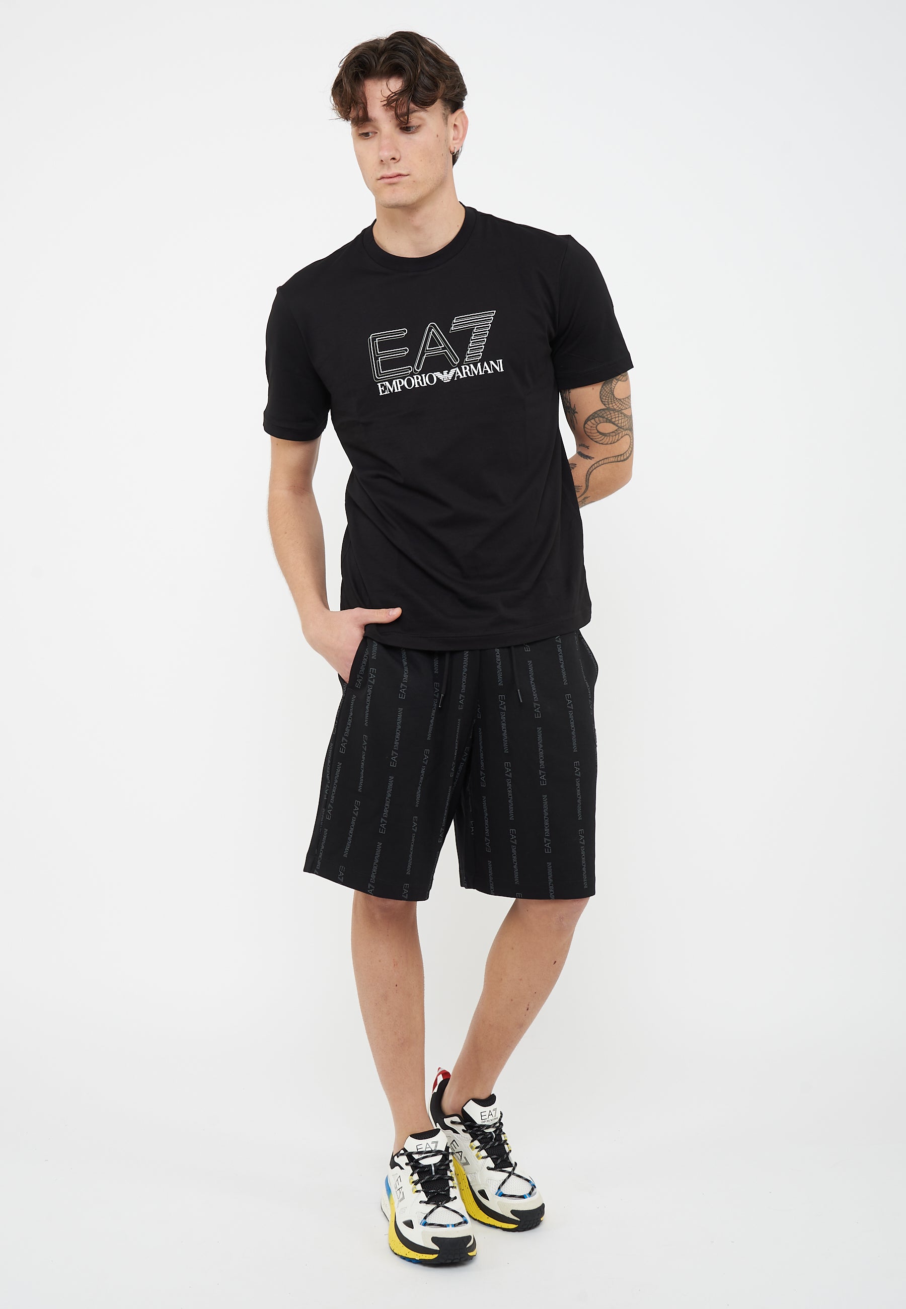 Bermuda Graphic Series in misto cotone Black