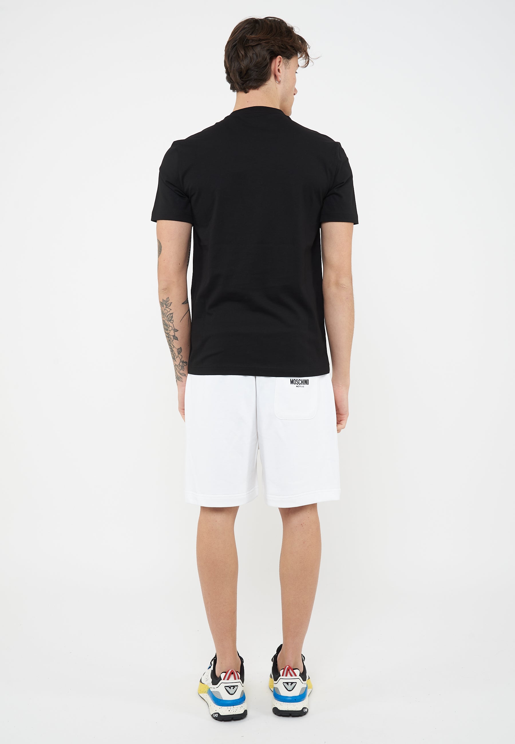 T-shirt Core Identity in jersey di cotone Black