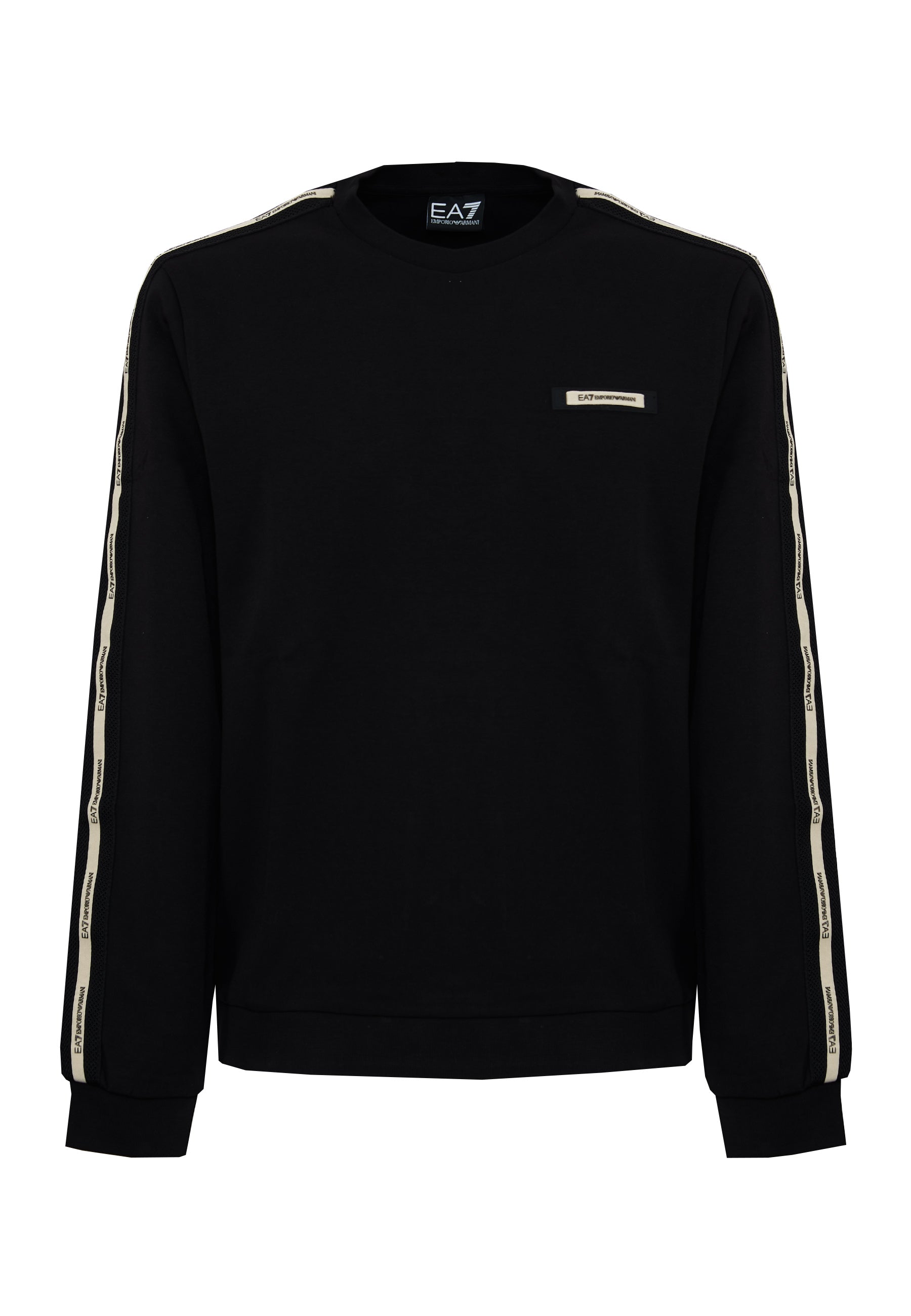 Felpa Logo Series in interlok di misto cotone Black